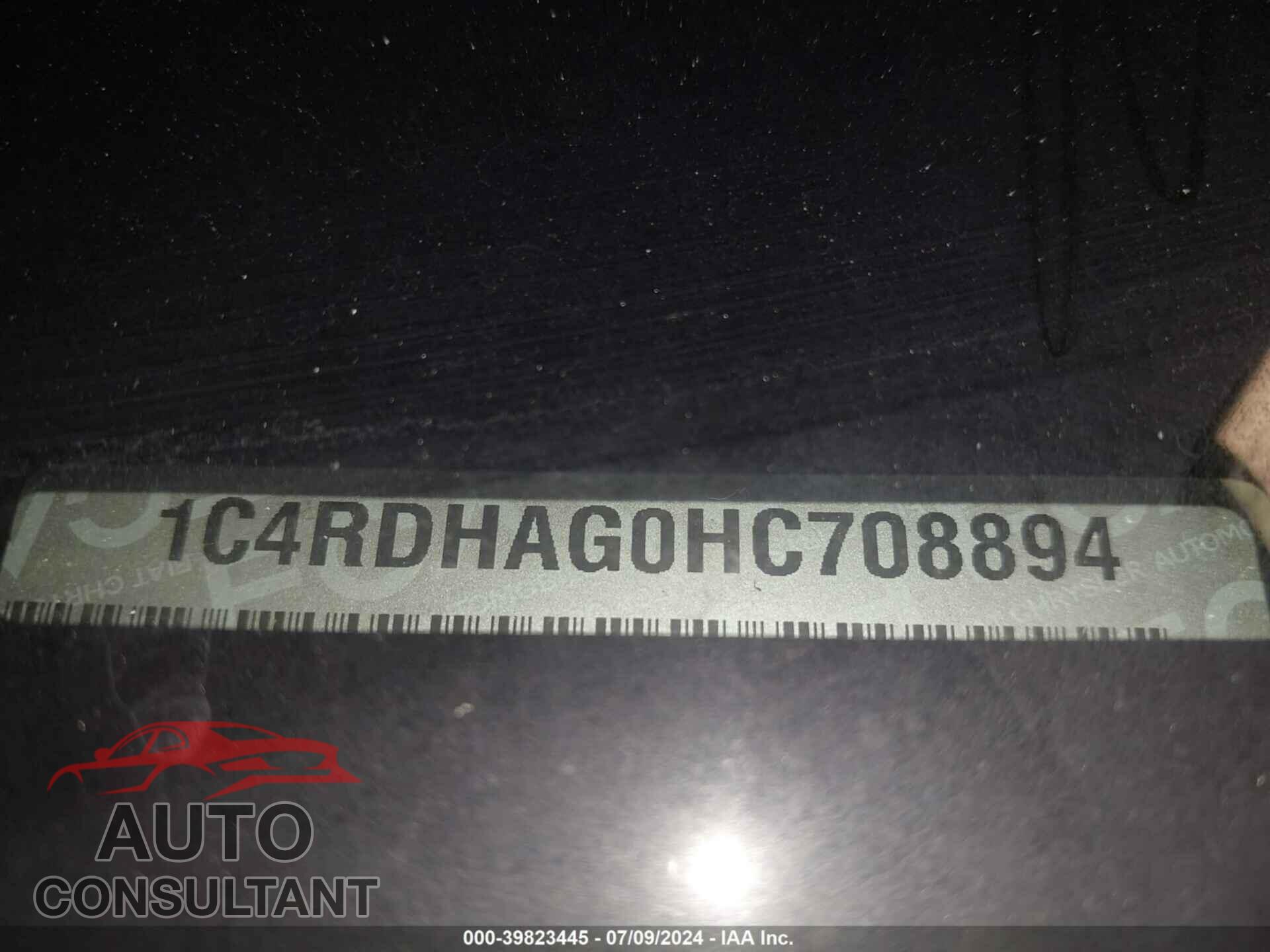 DODGE DURANGO 2017 - 1C4RDHAG0HC708894