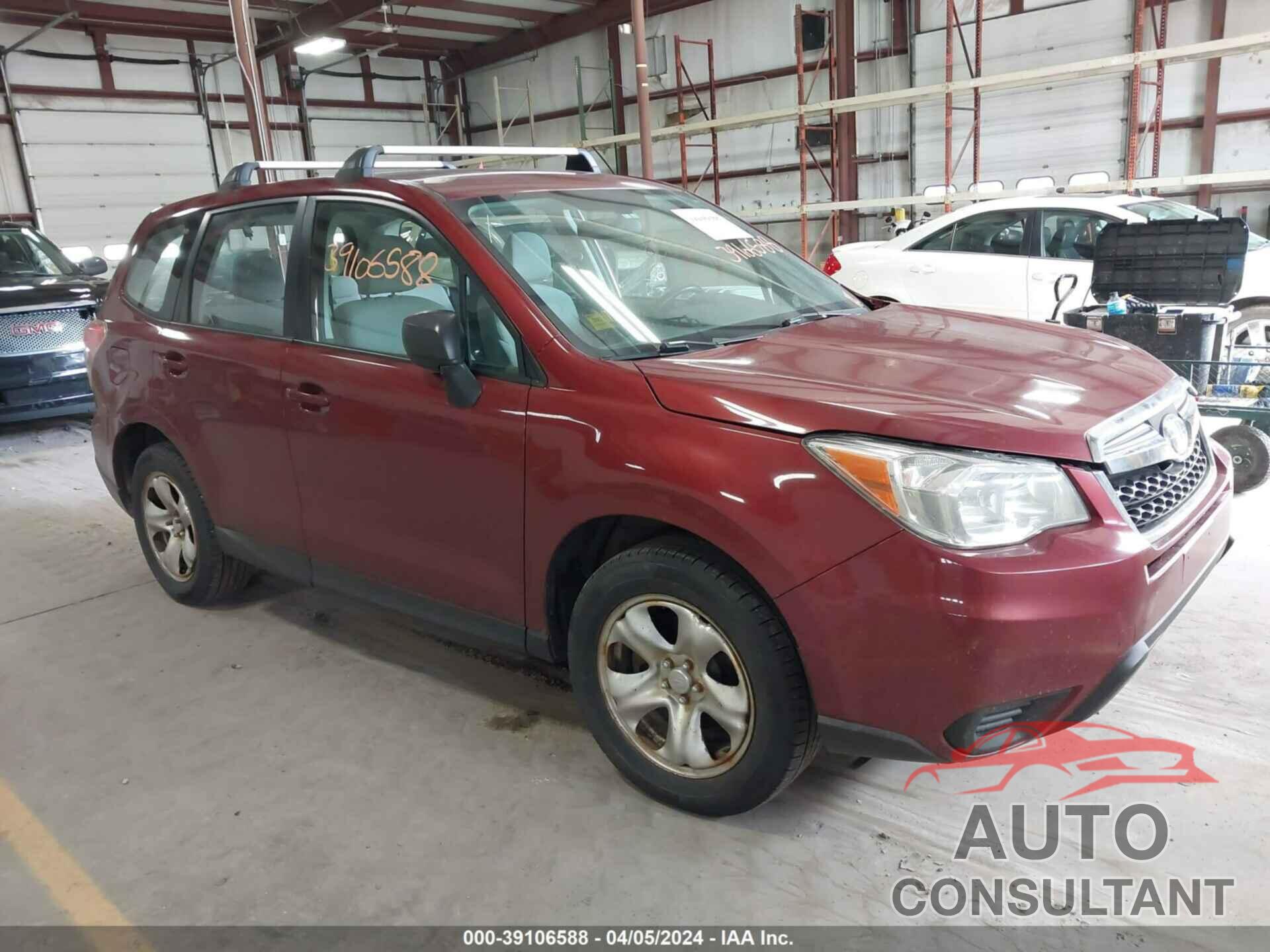 SUBARU FORESTER 2016 - JF2SJAAC2GH521769