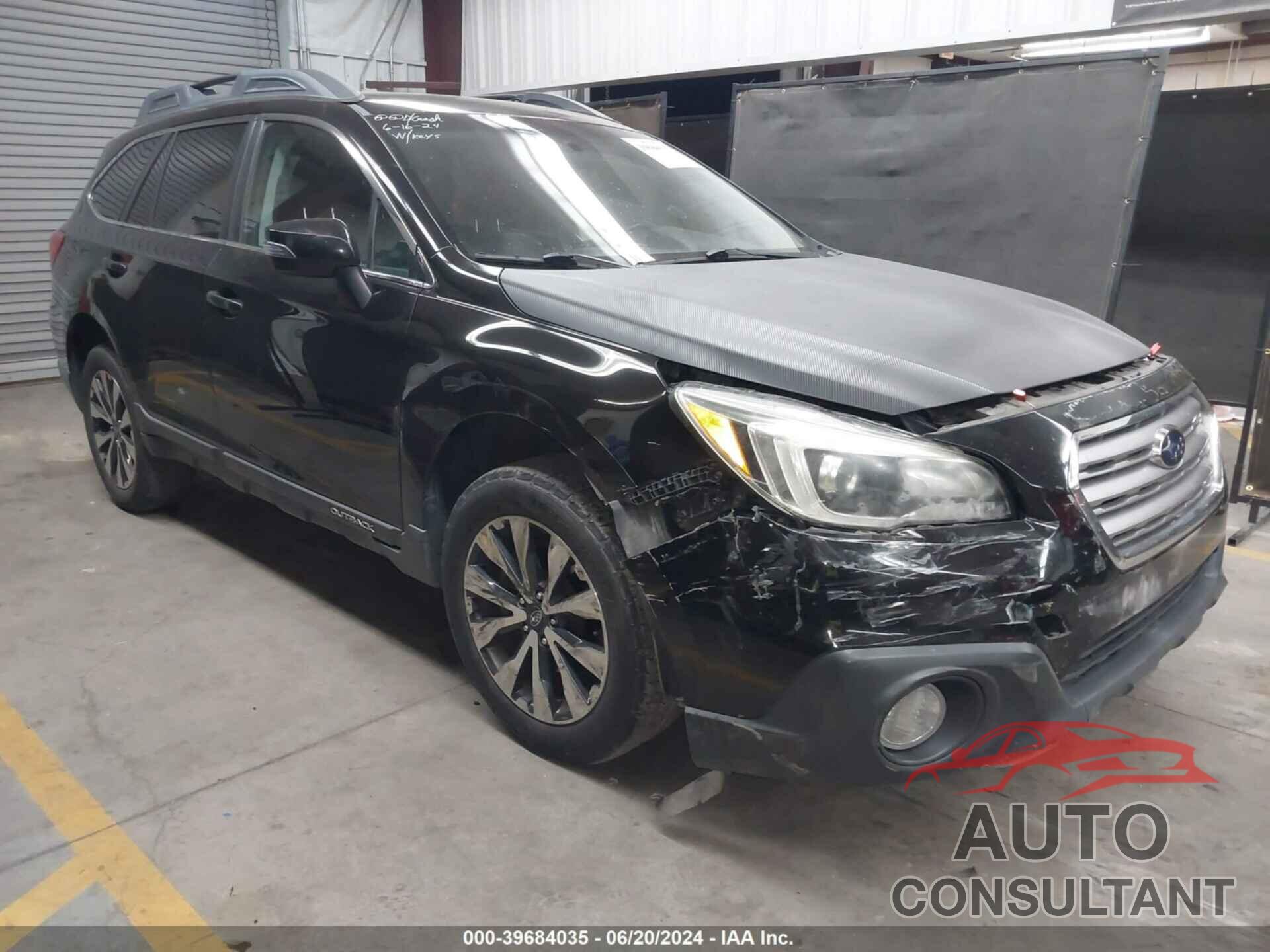 SUBARU OUTBACK 2016 - 4S4BSEJC0G3201216