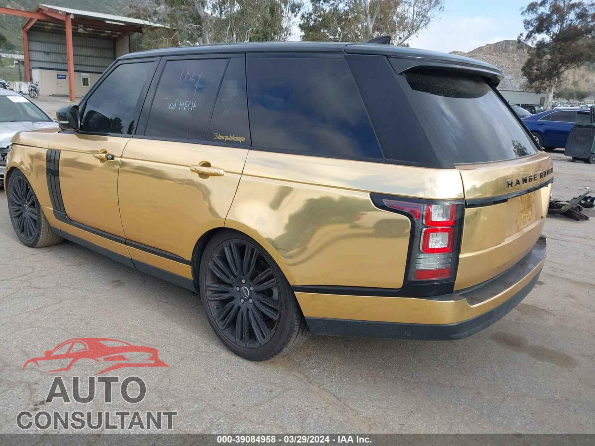 LAND ROVER RANGE ROVER 2017 - SALGS2FV1HA349710