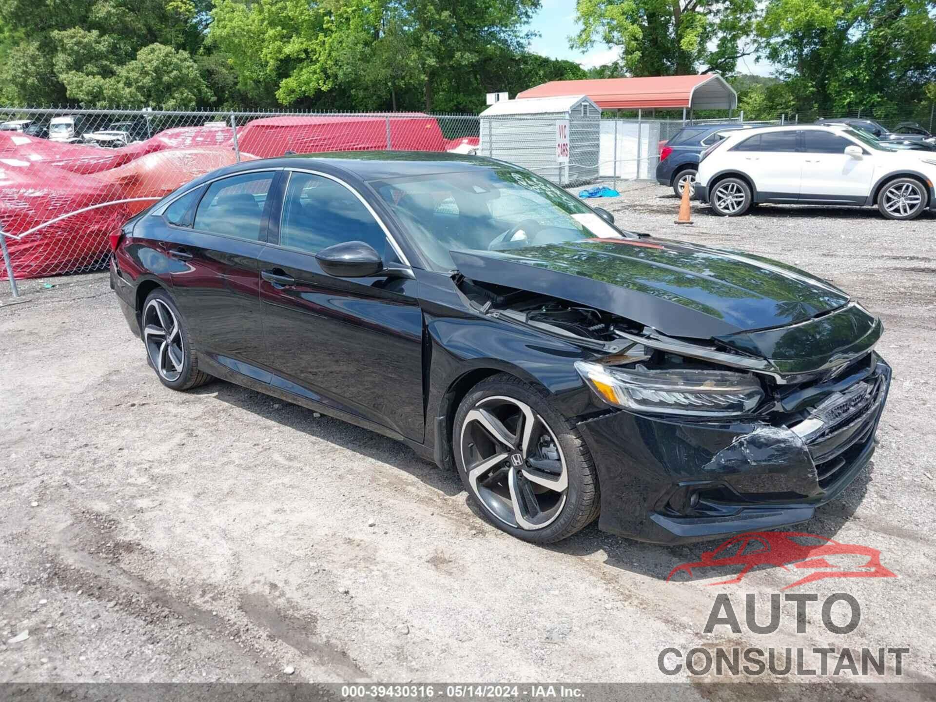 HONDA ACCORD 2021 - 1HGCV1F38MA060180