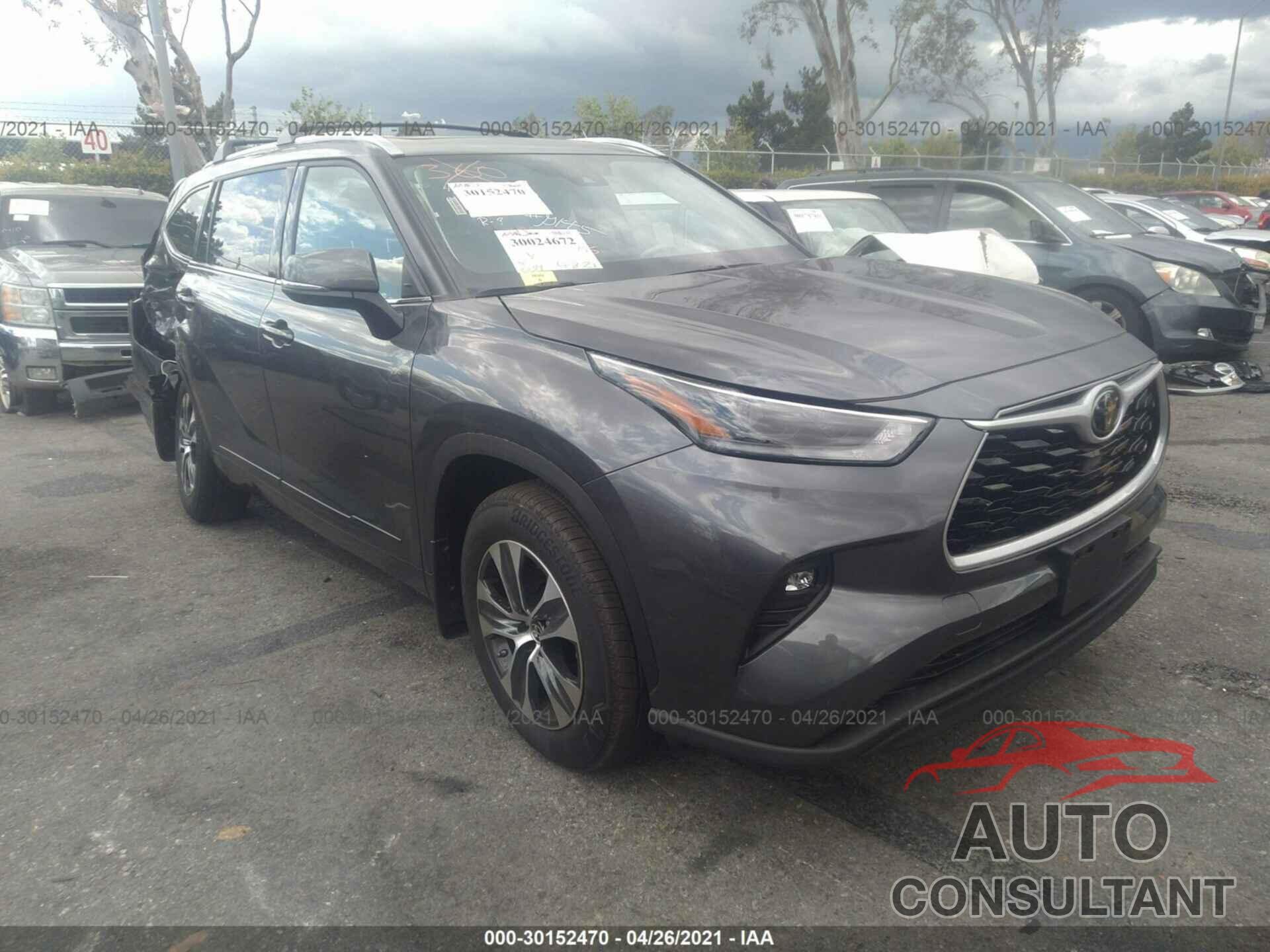 TOYOTA HIGHLANDER 2021 - 5TDHZRAH9MS053381