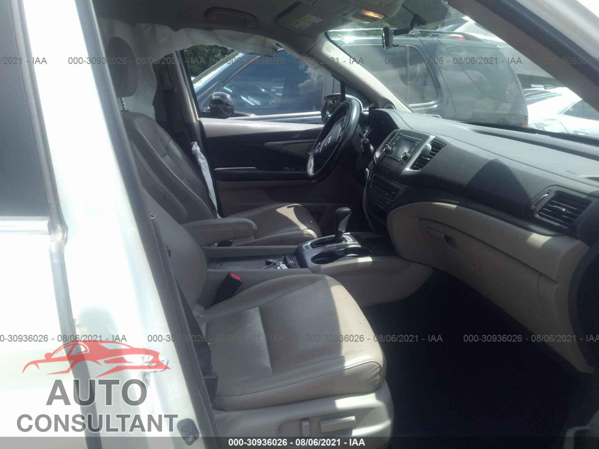 HONDA RIDGELINE 2017 - 5FPYK2F54HB007209