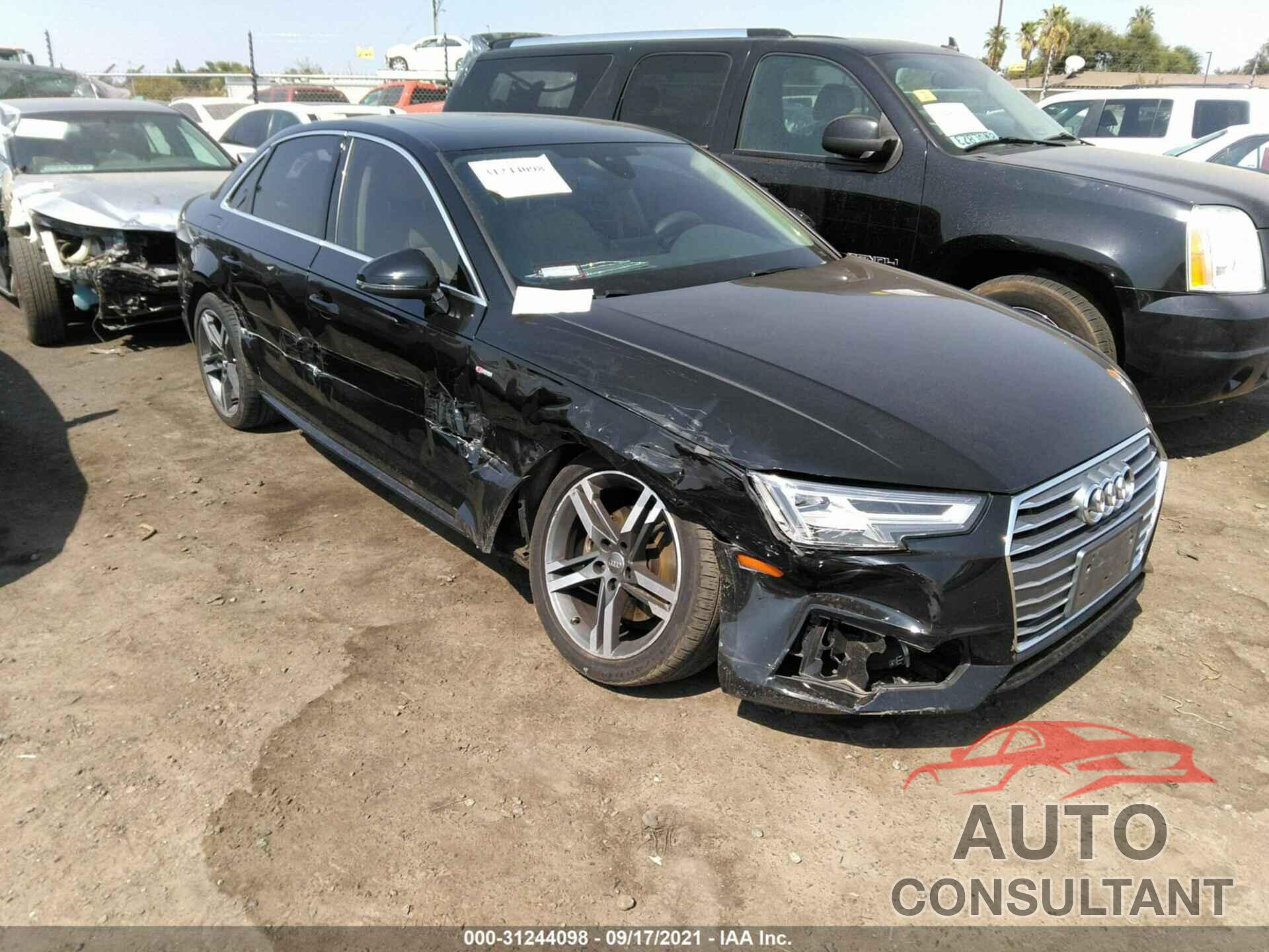 AUDI A4 2017 - WAULMAF45HN069537