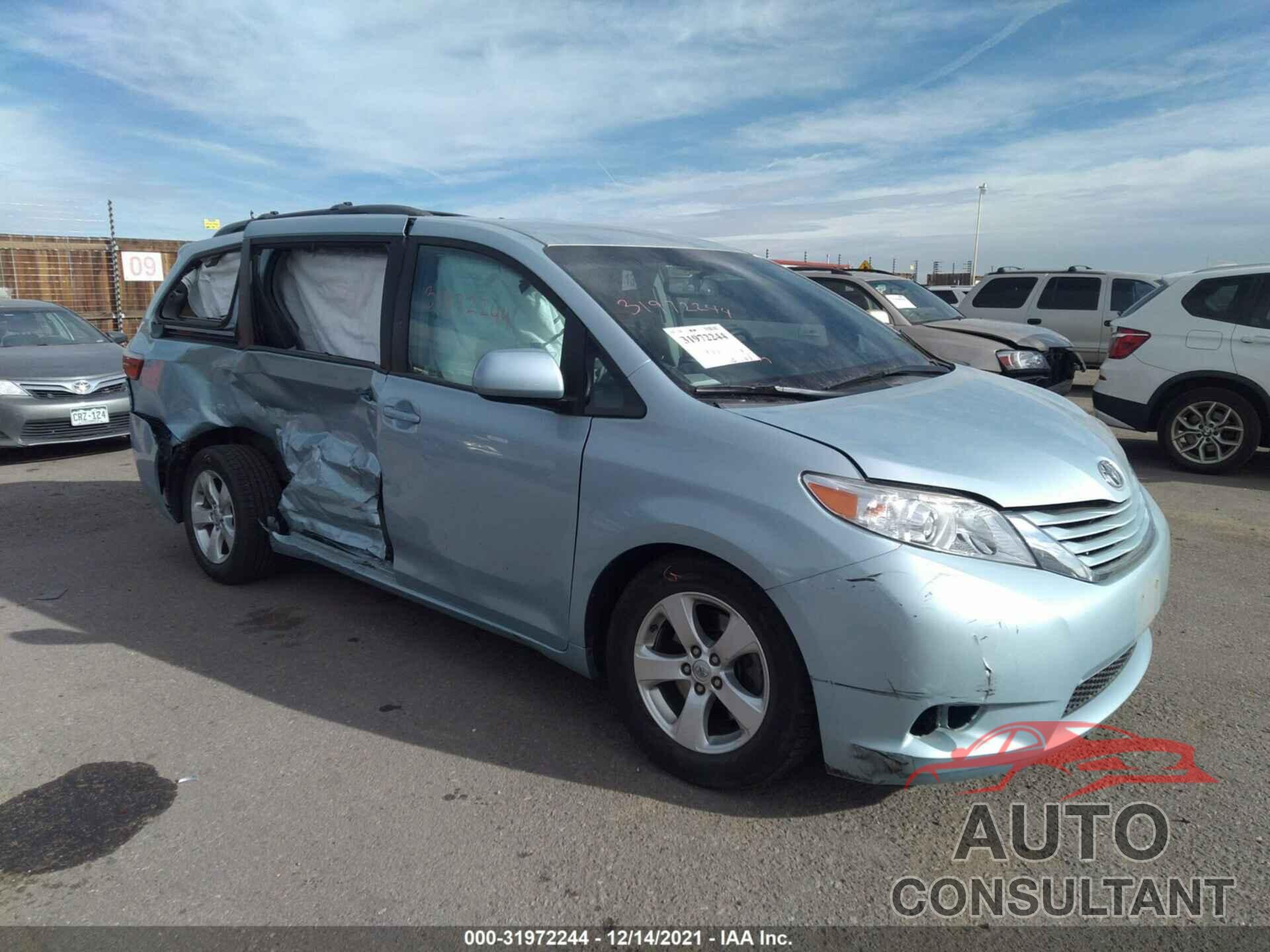 TOYOTA SIENNA 2017 - 5TDKZ3DC6HS792281