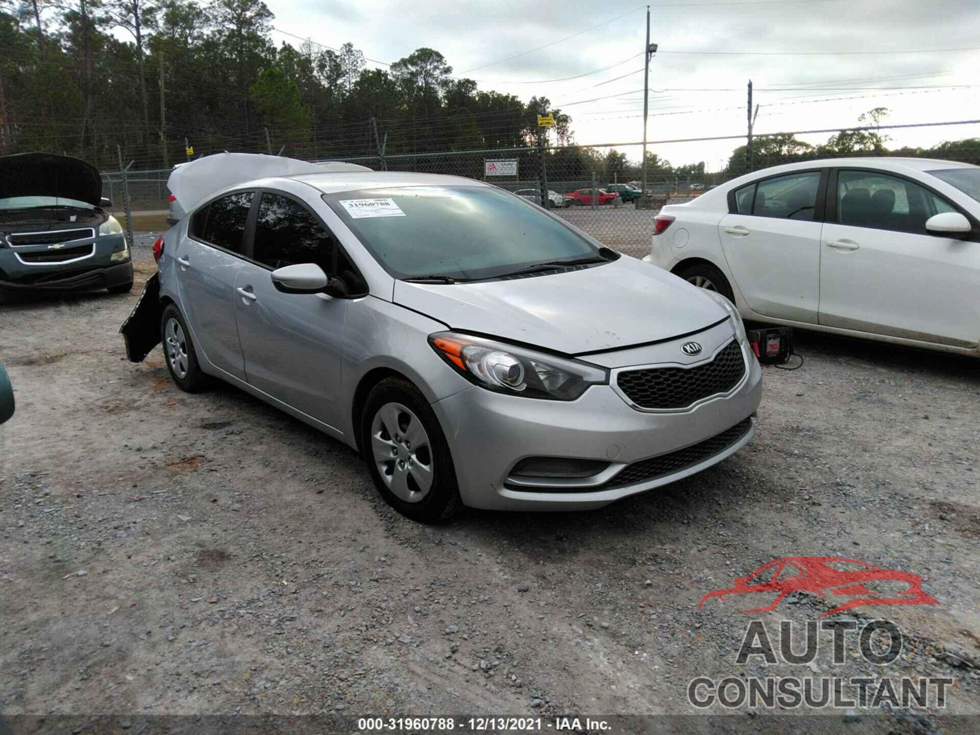 KIA FORTE 2016 - KNAFK4A61G5521589