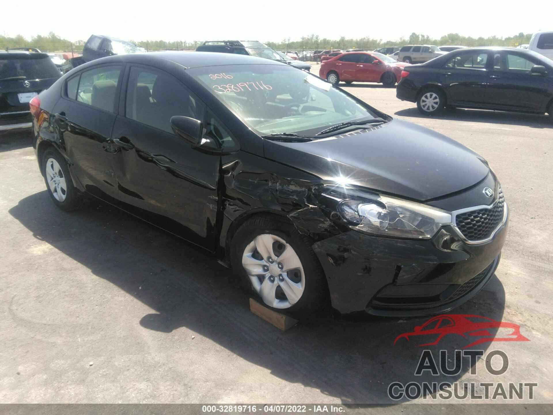 KIA FORTE 2016 - KNAFK4A65G5540775