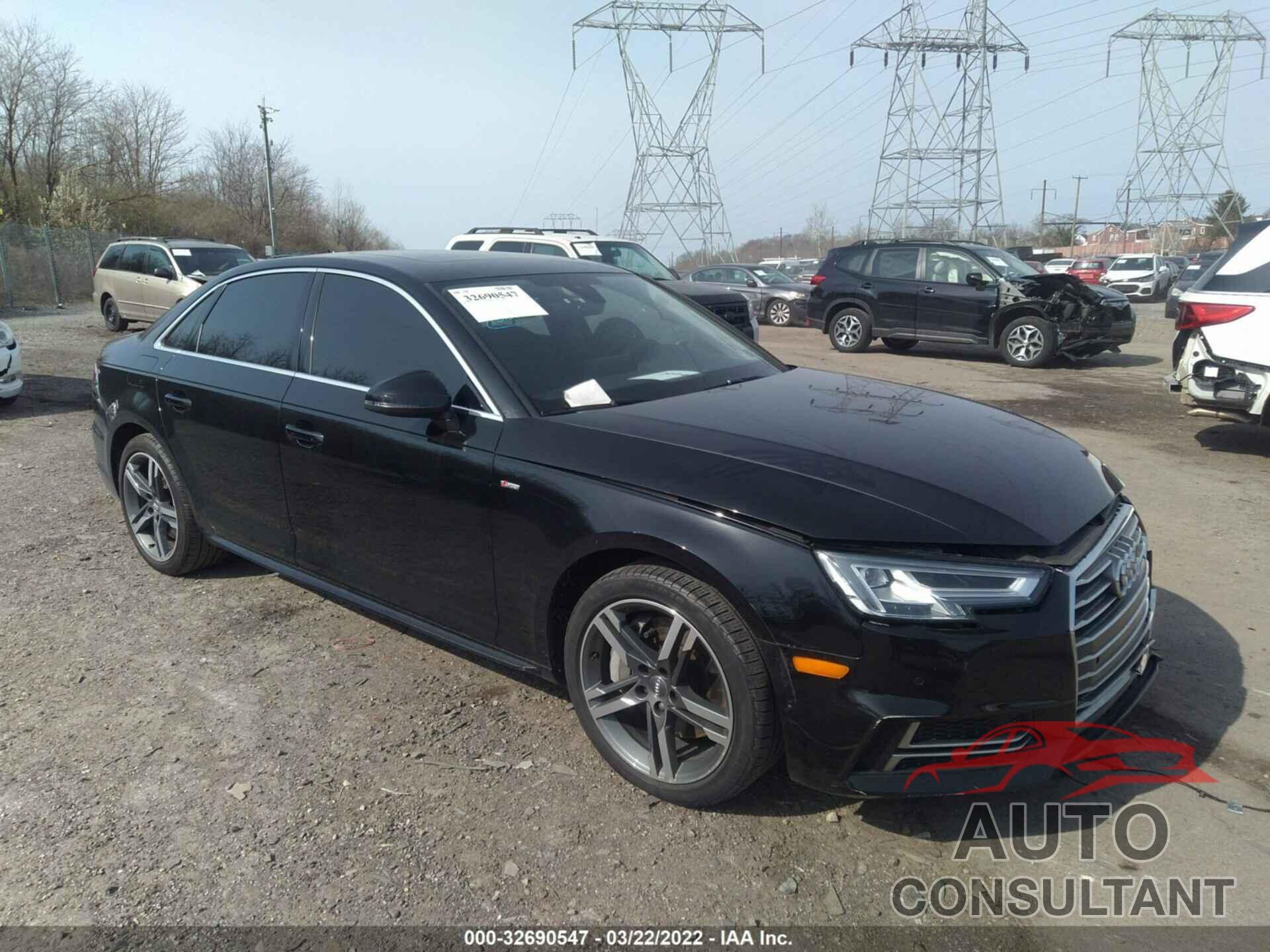 AUDI A4 2018 - WAUENAF43JA182079