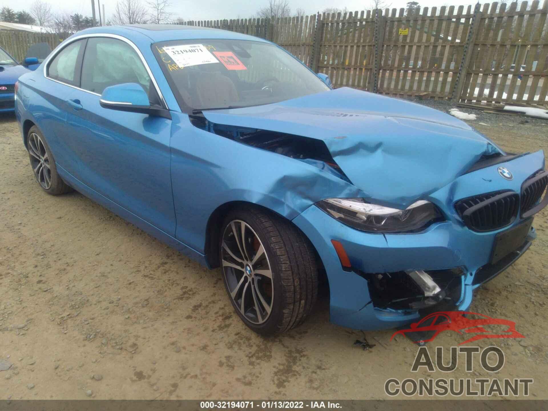 BMW 2 SERIES 2020 - WBA2J3C0XL7E58045