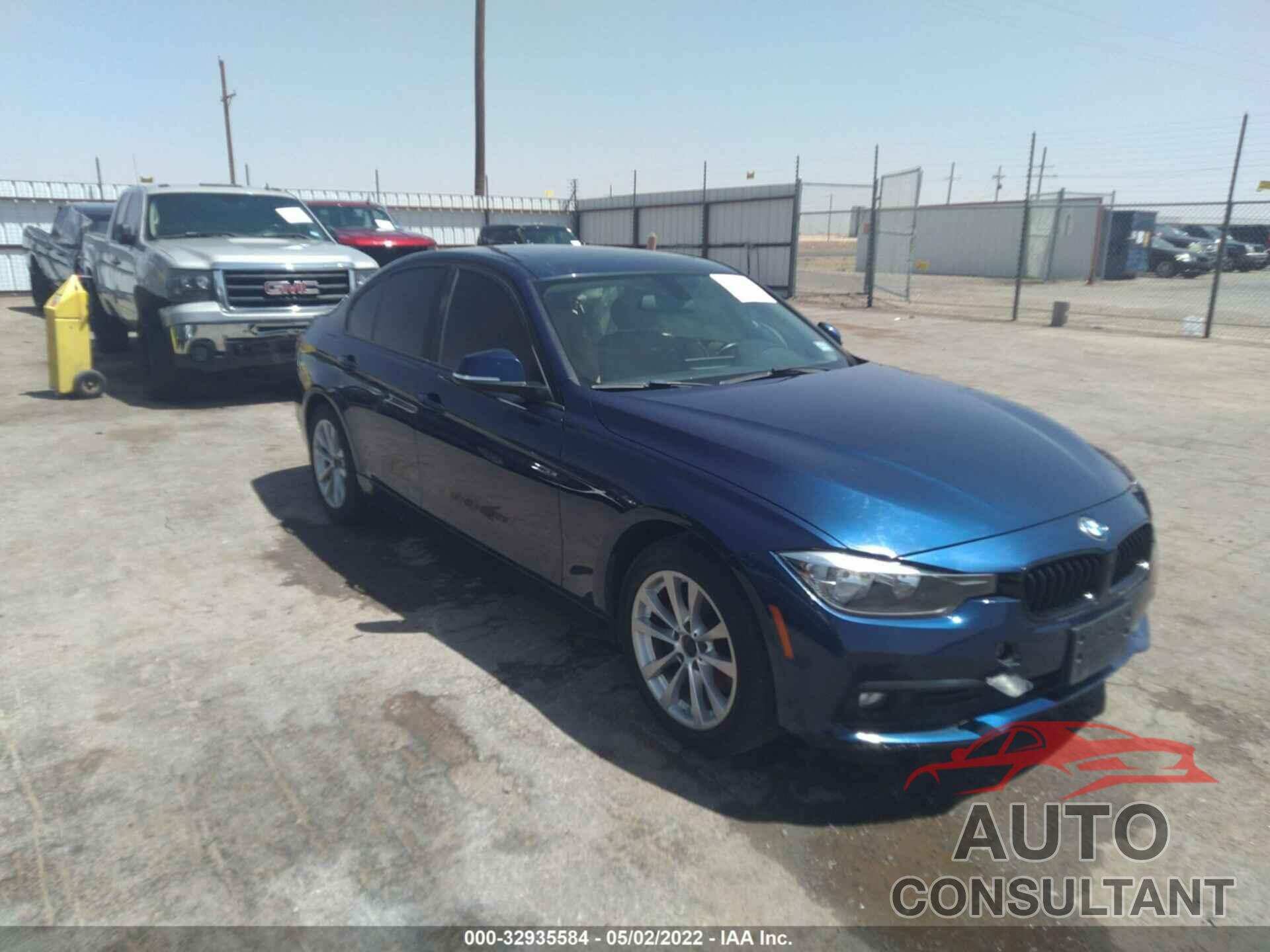 BMW 3 SERIES 2016 - WBA8A3C58GK688589
