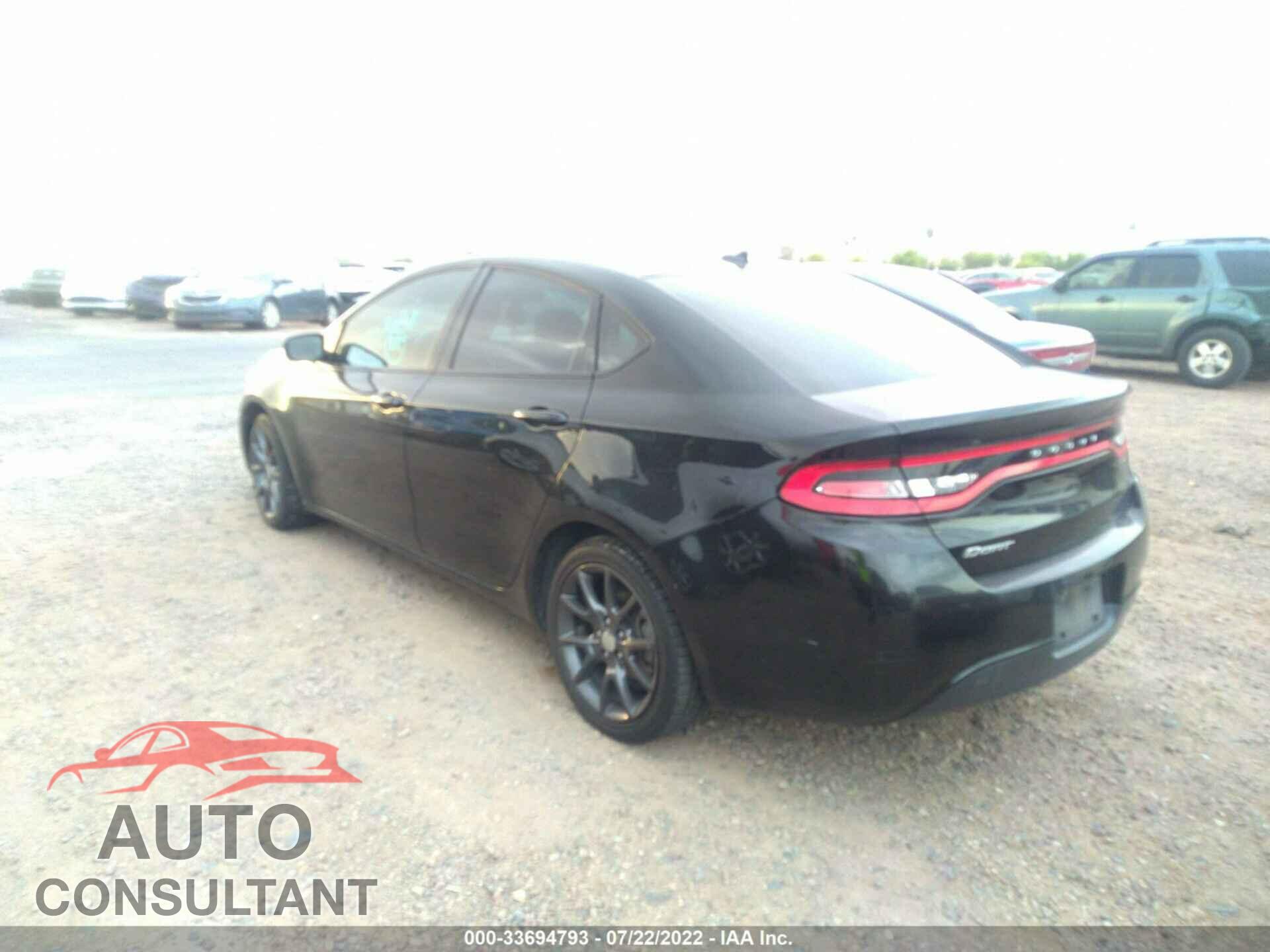 DODGE DART 2016 - 1C3CDFAA9GD606710