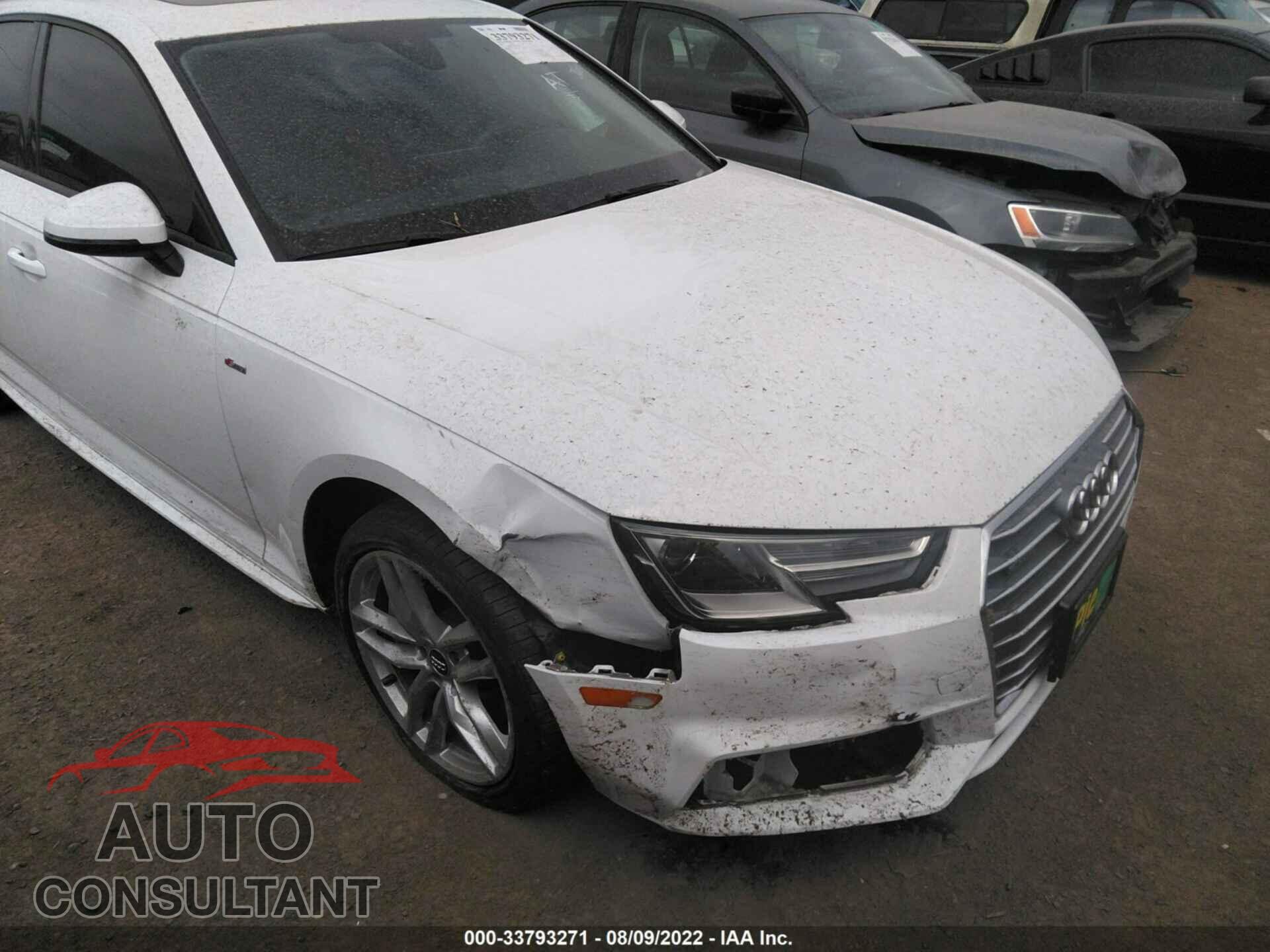 AUDI A4 2017 - WAUDNAF42HN054432