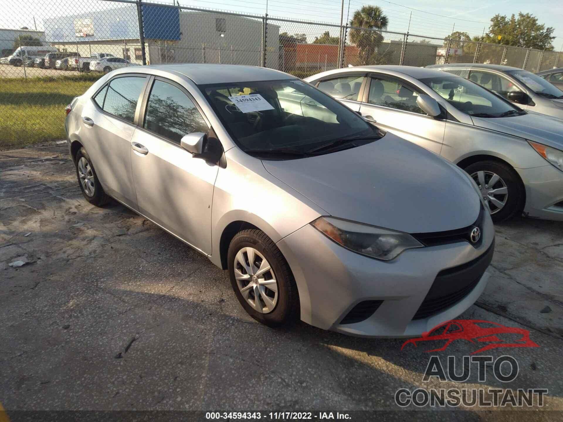 TOYOTA COROLLA 2016 - 2T1BURHE2GC491432
