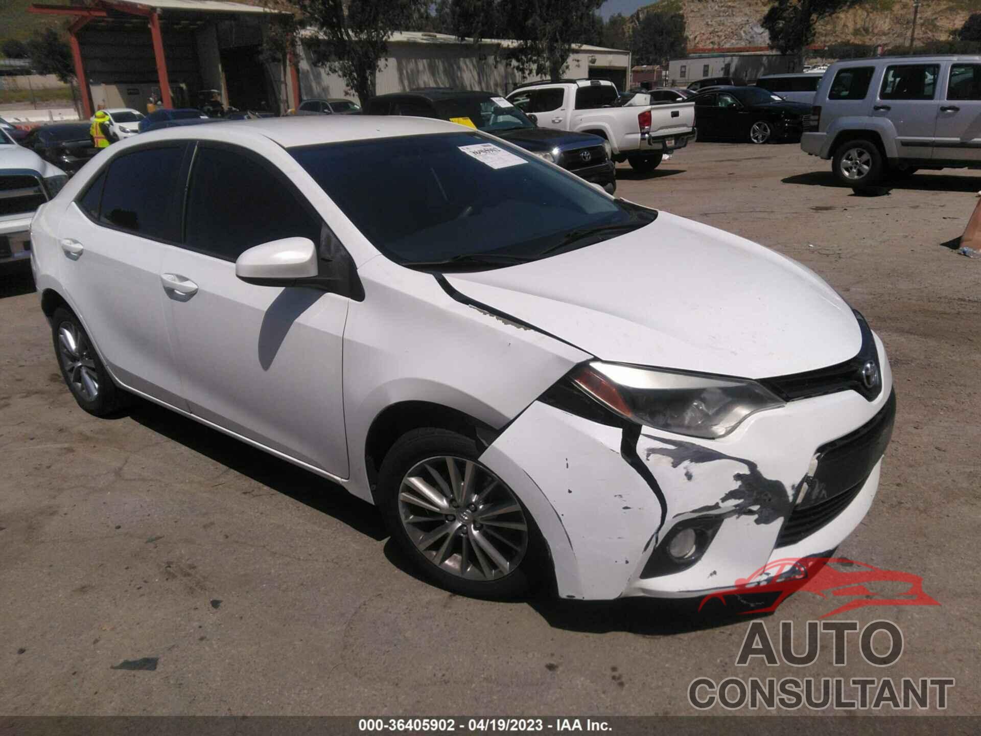 TOYOTA COROLLA 2015 - 5YFBURHE6FP300772