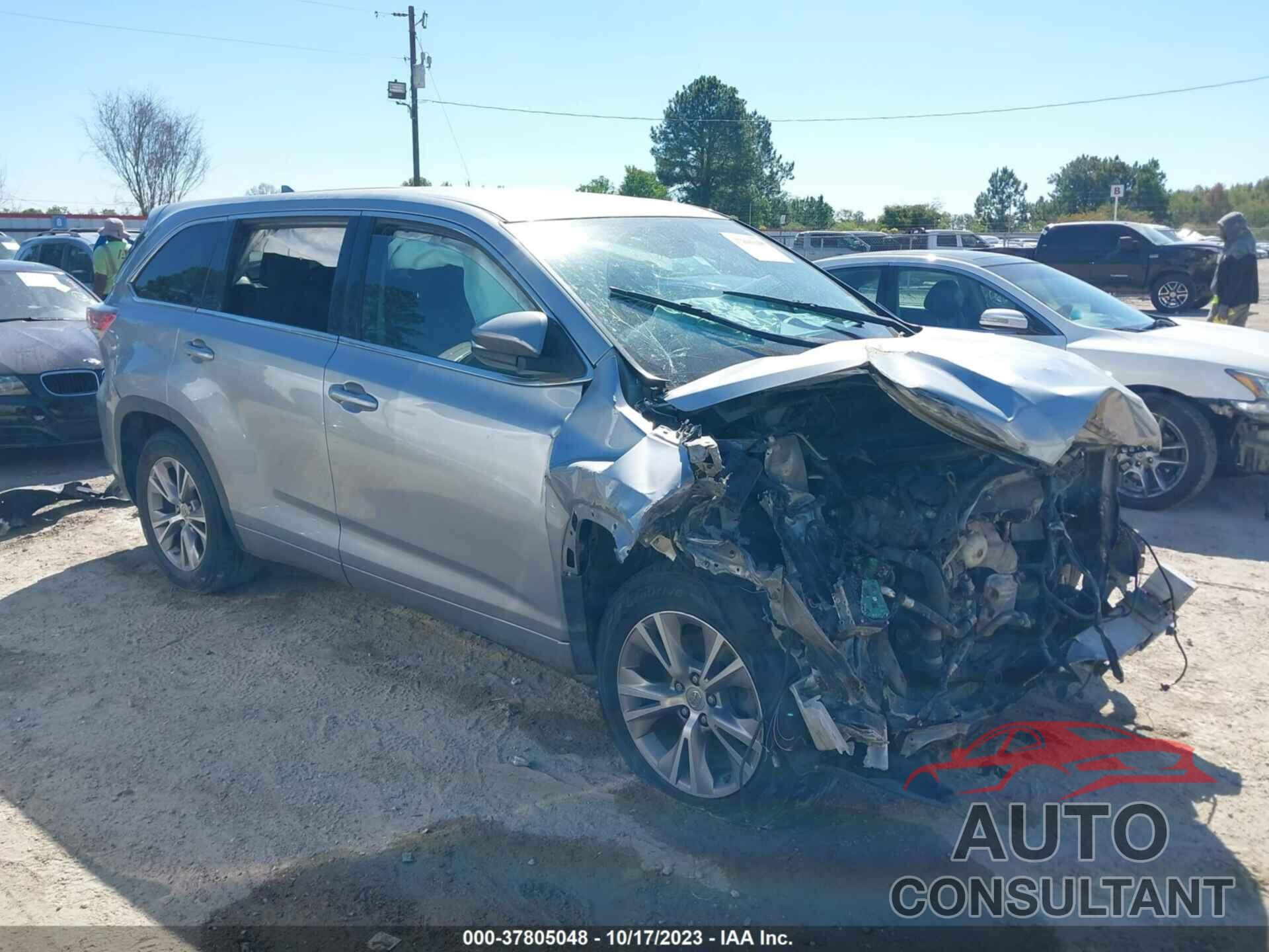 TOYOTA HIGHLANDER 2015 - 5TDZKRFH1FS049765