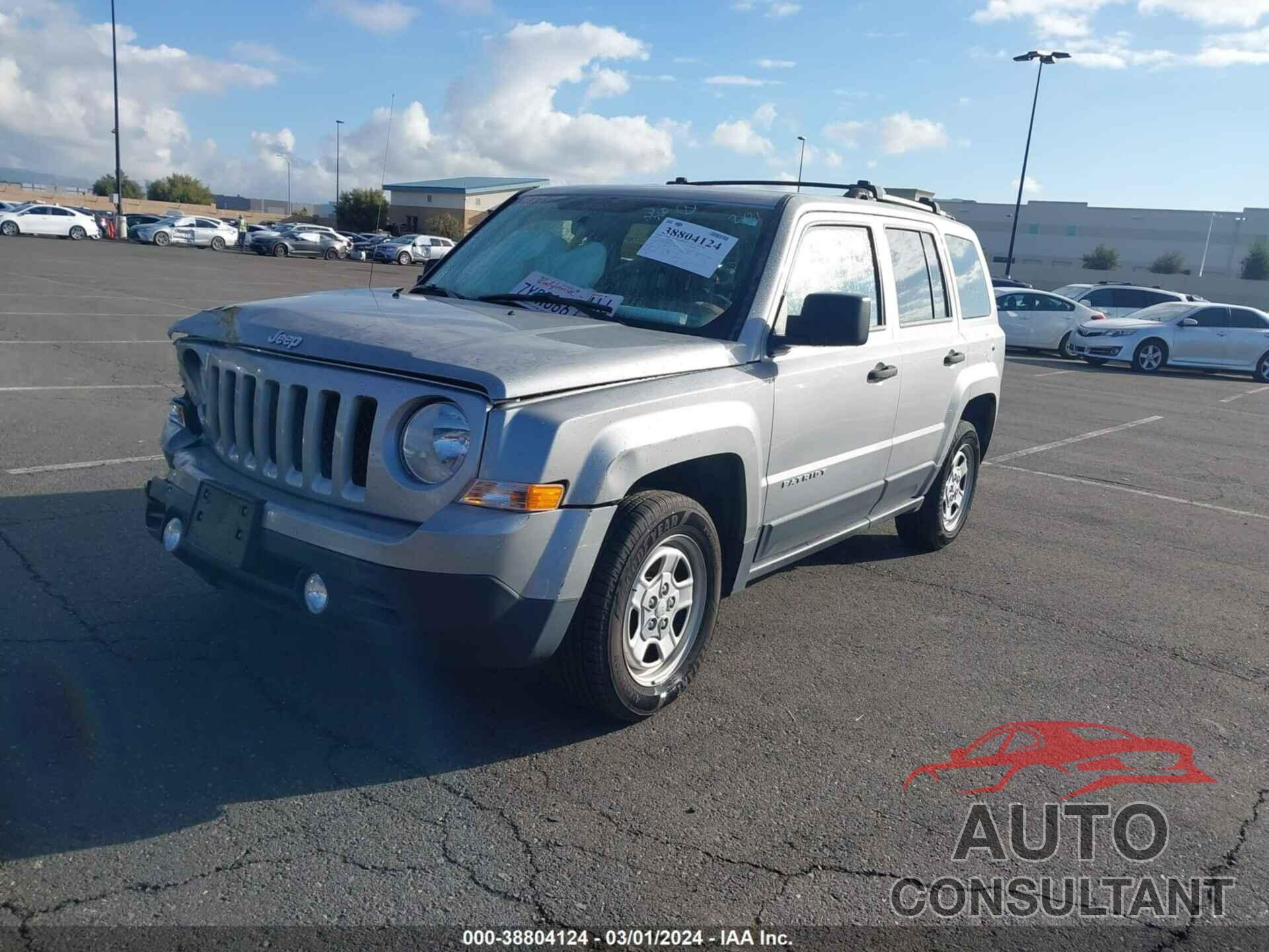 JEEP PATRIOT 2016 - 1C4NJPBB9GD808134