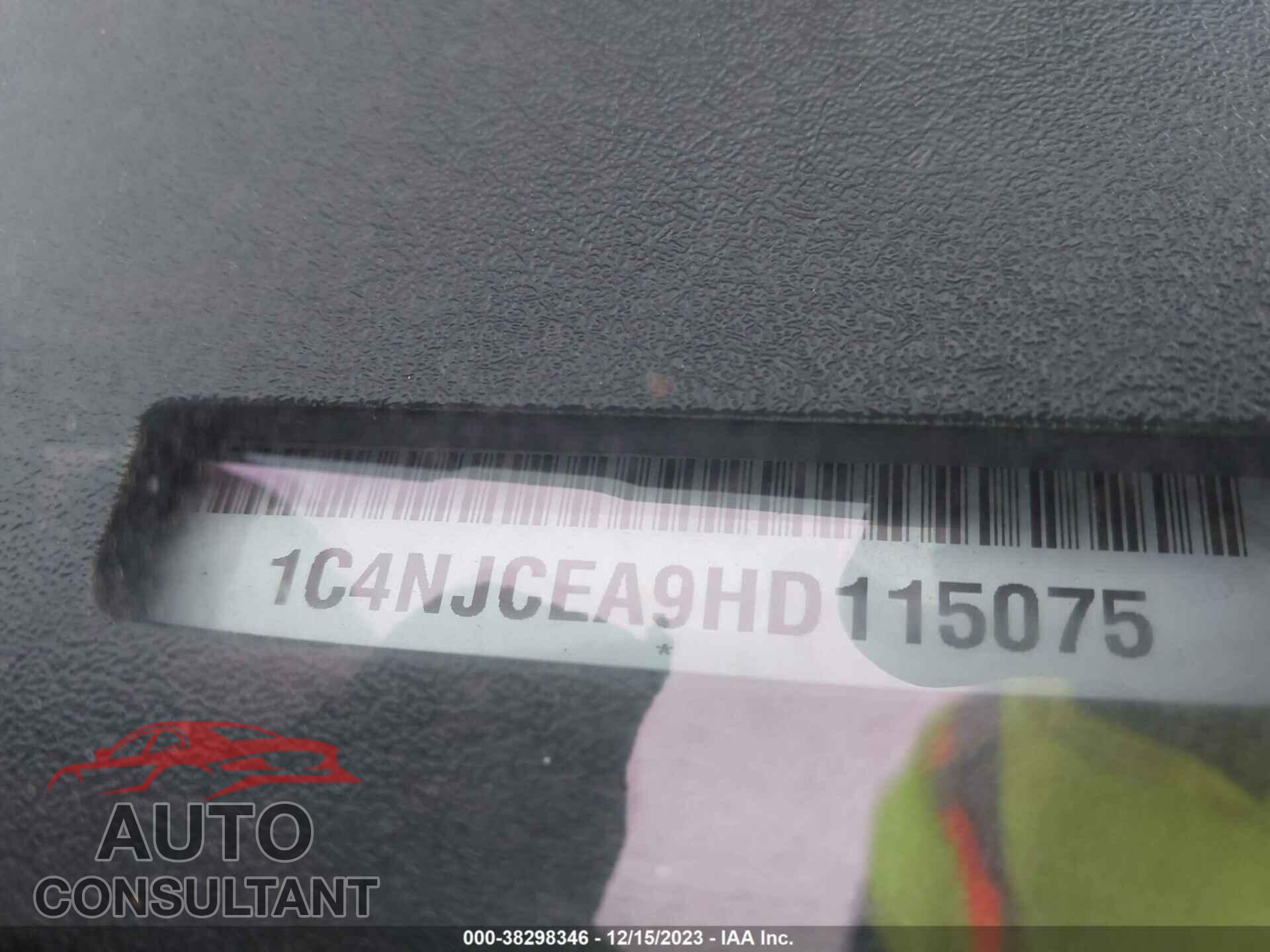 JEEP COMPASS 2017 - 1C4NJCEA9HD115075