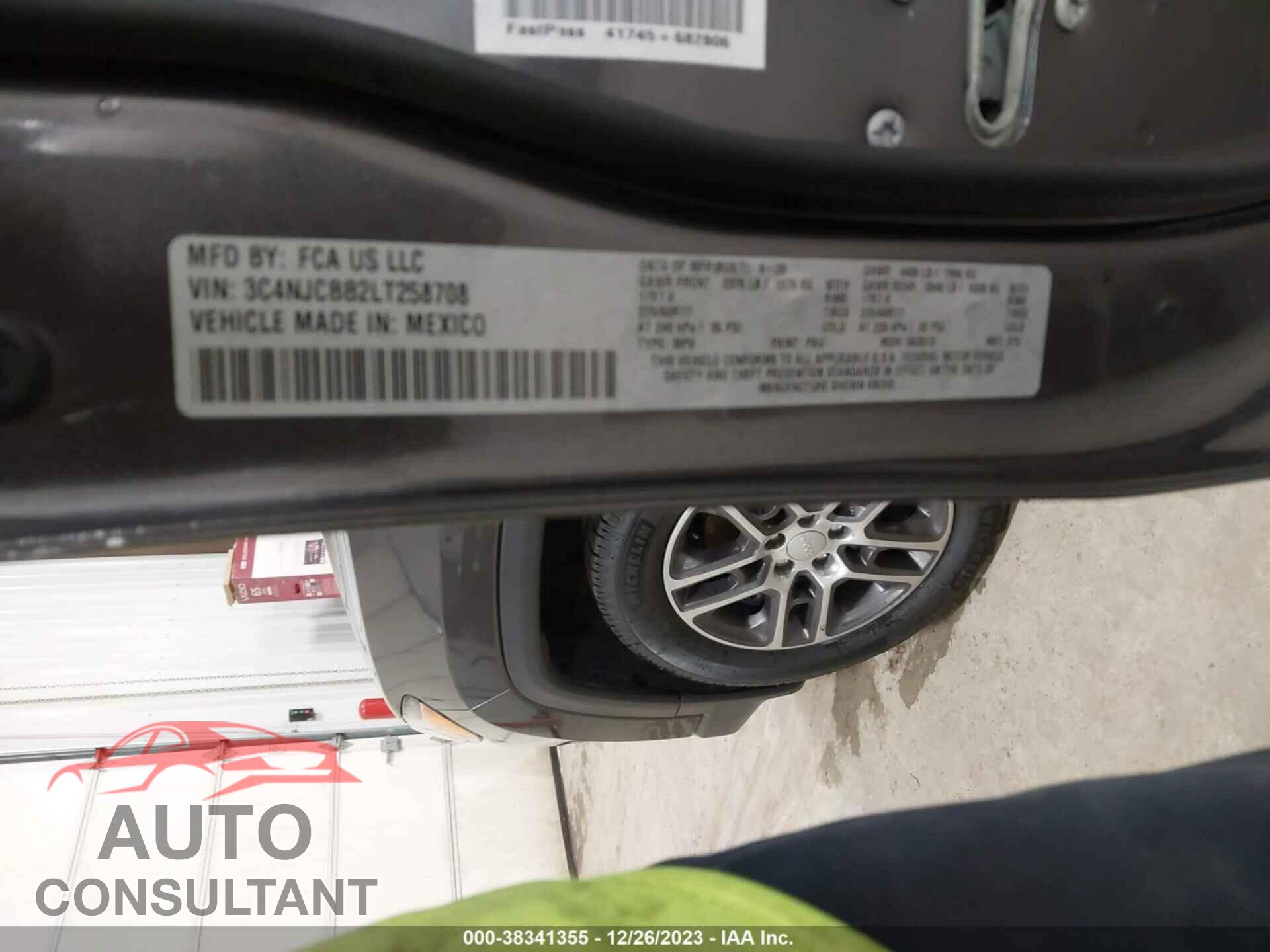 JEEP COMPASS 2020 - 3C4NJCBB2LT258708