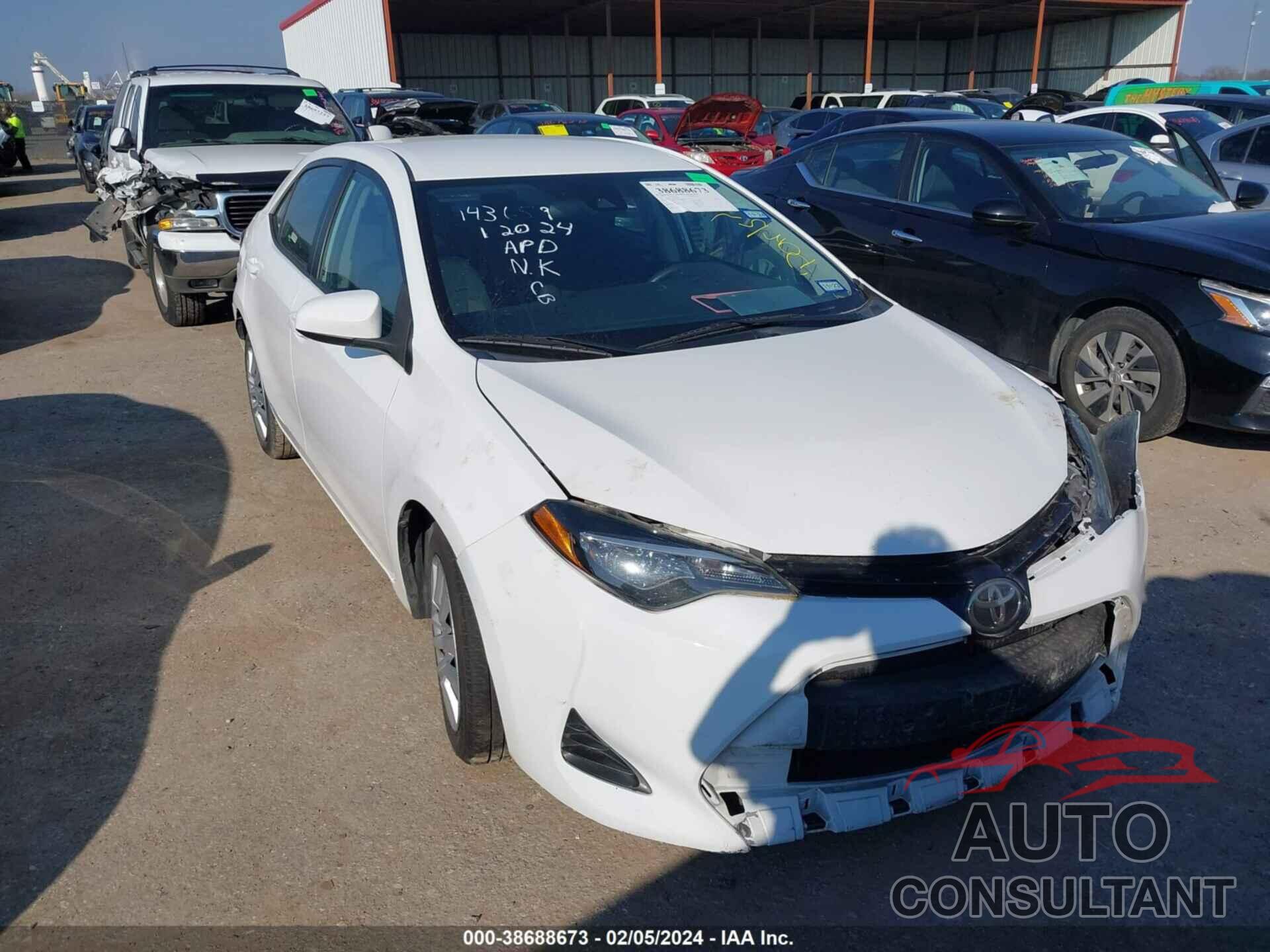 TOYOTA COROLLA 2019 - 5YFBURHE6KP921312