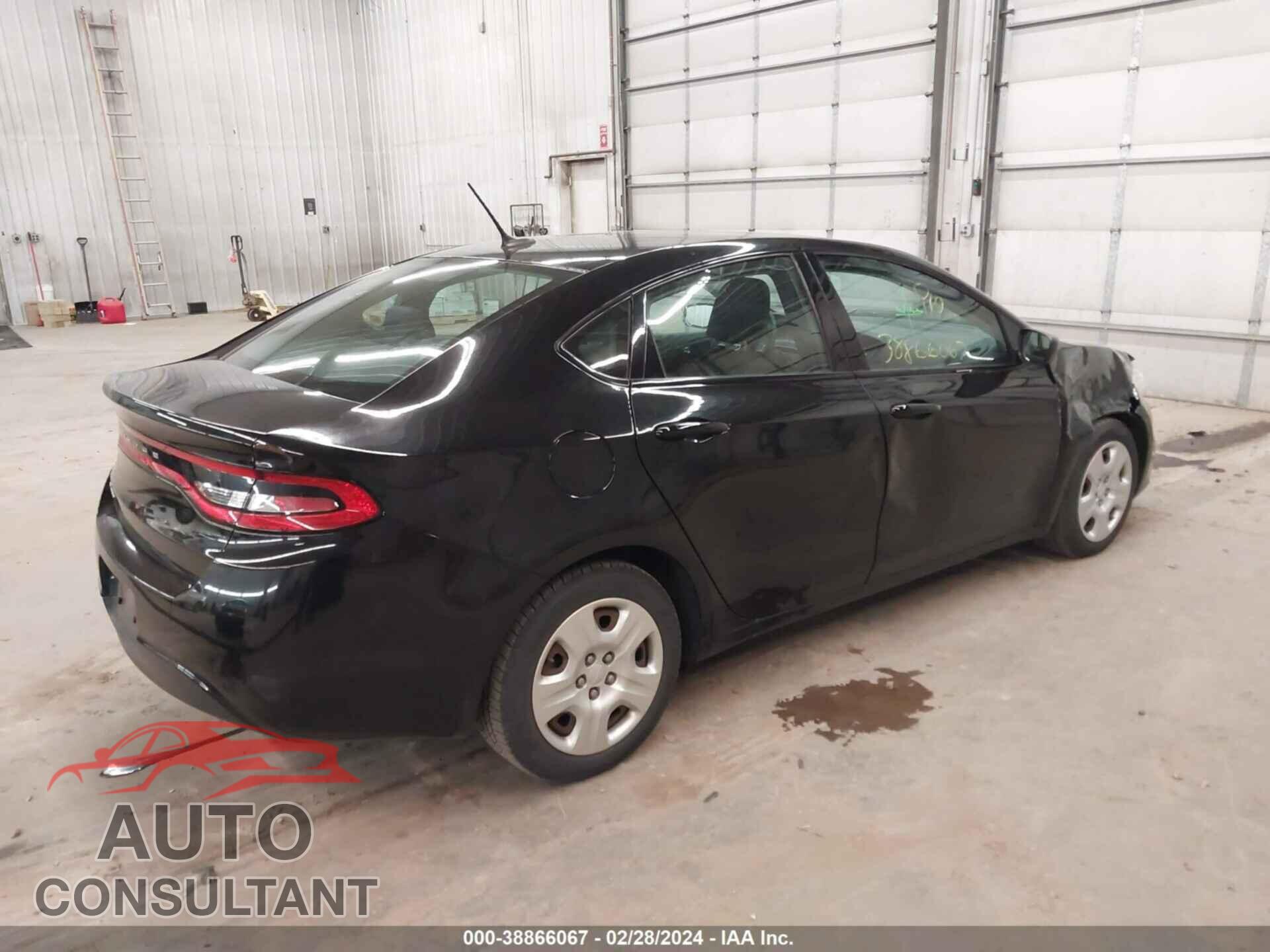 DODGE DART 2016 - 1C3CDFAA2GD565384
