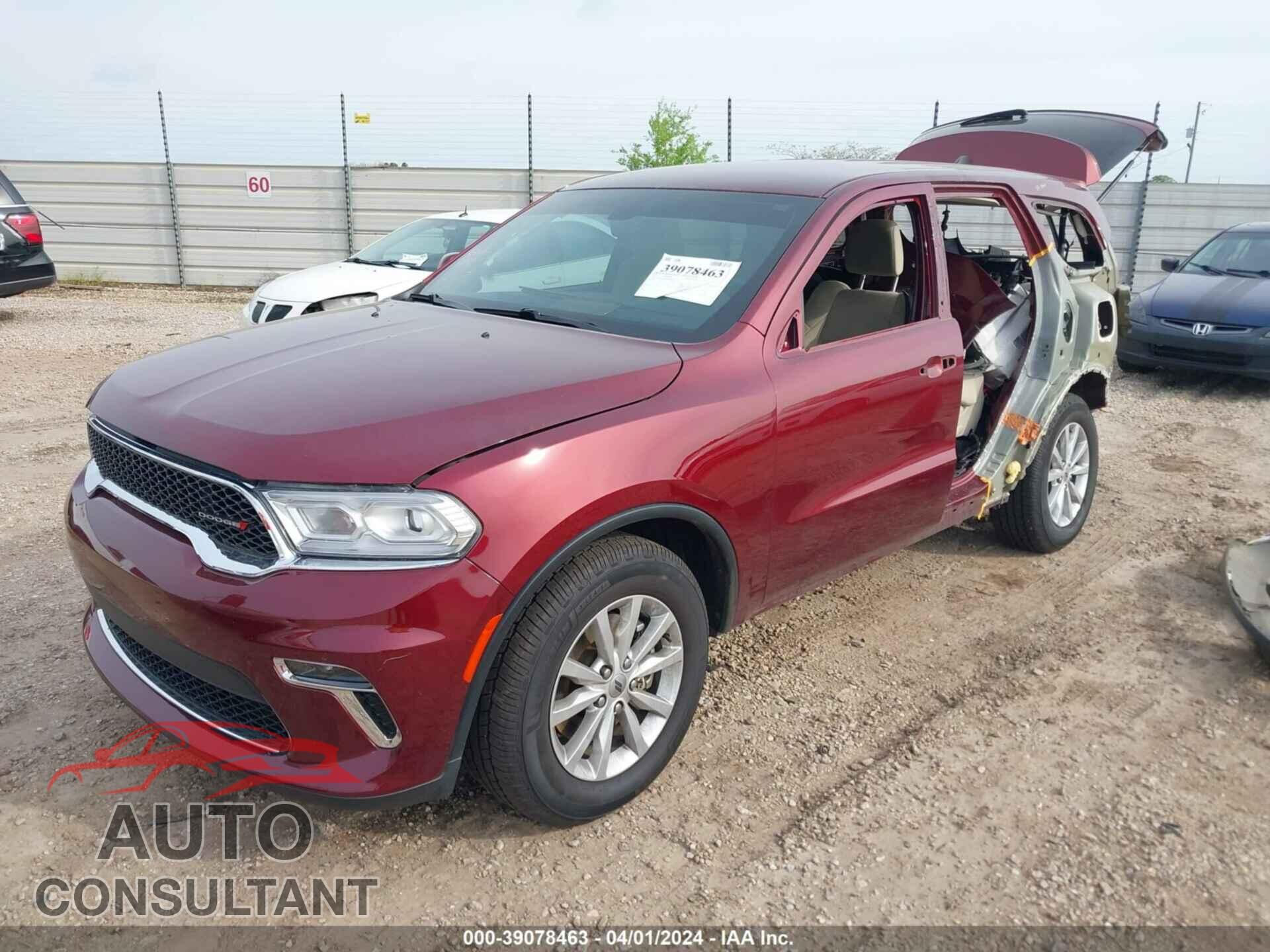 DODGE DURANGO 2021 - 1C4RDHAG9MC641223