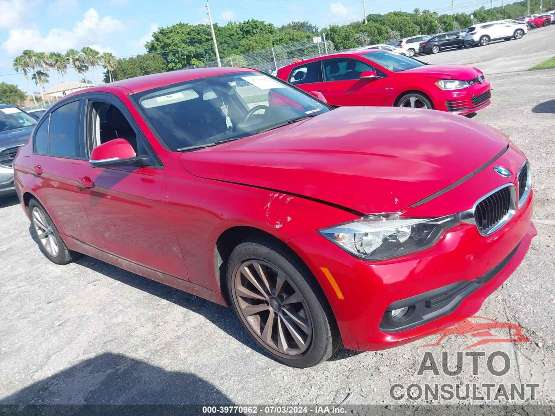 BMW 320I 2017 - WBA8A9C54HK620116