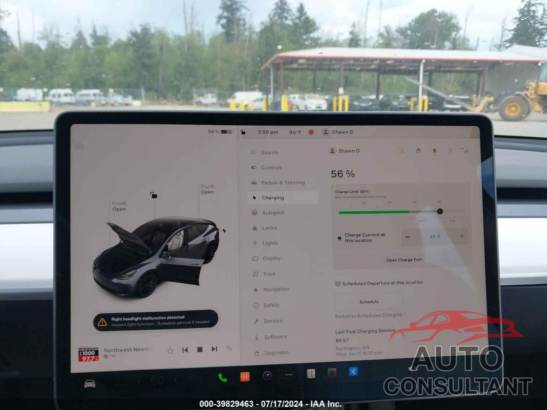 TESLA MODEL Y 2023 - 7SAYGDEF4PF903186
