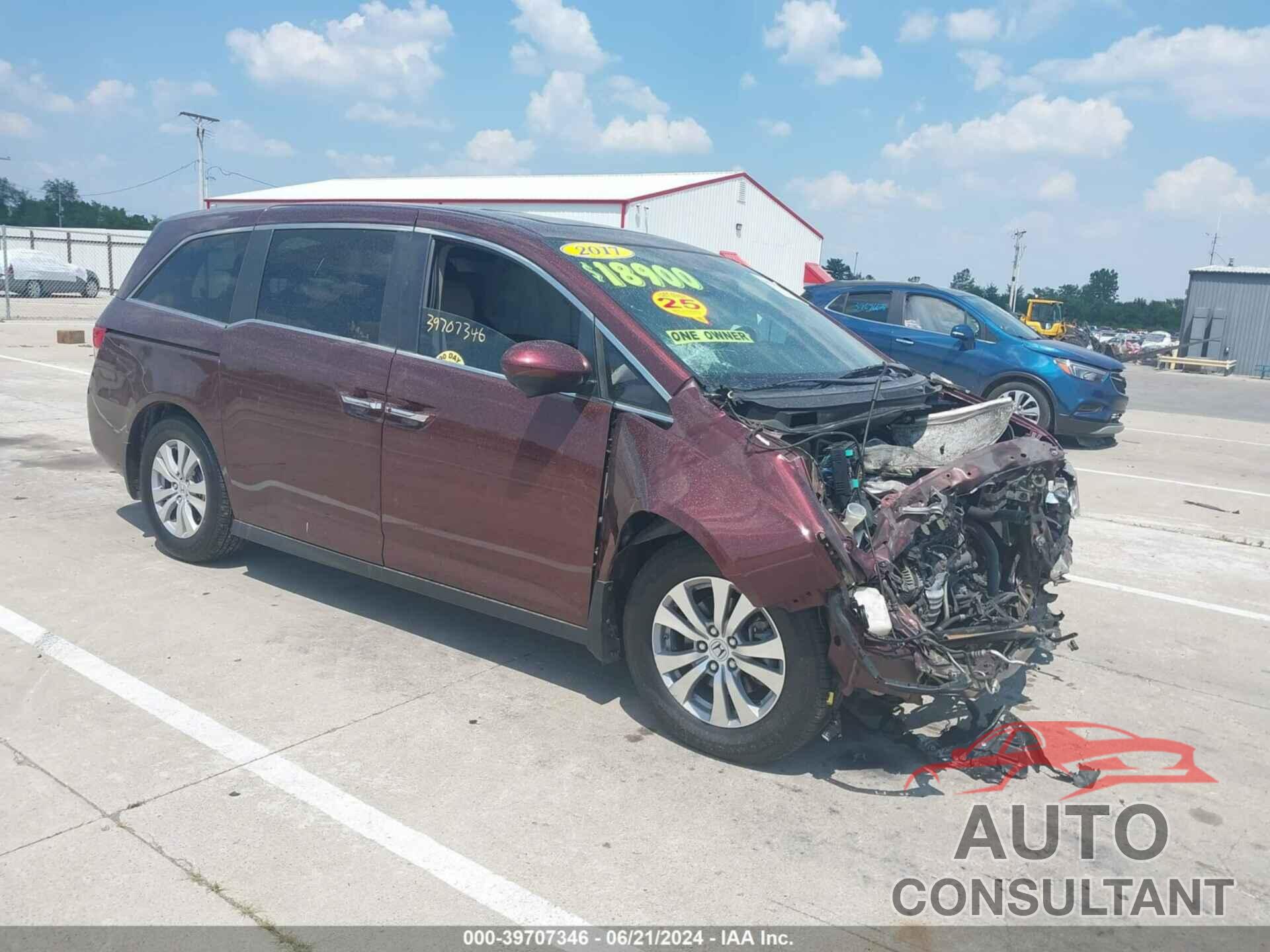 HONDA ODYSSEY 2017 - 5FNRL5H6XHB022296