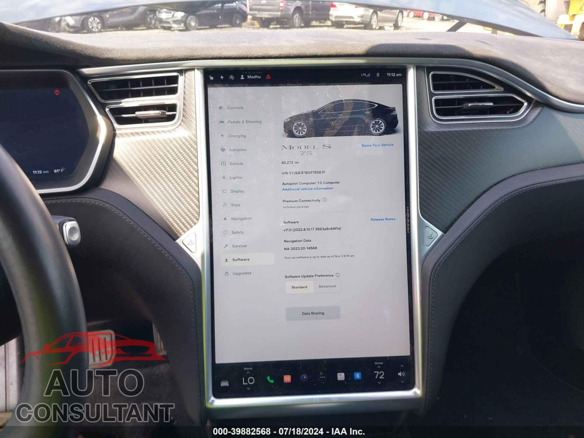 TESLA MODEL S 2017 - 5YJSA1E27HF210744