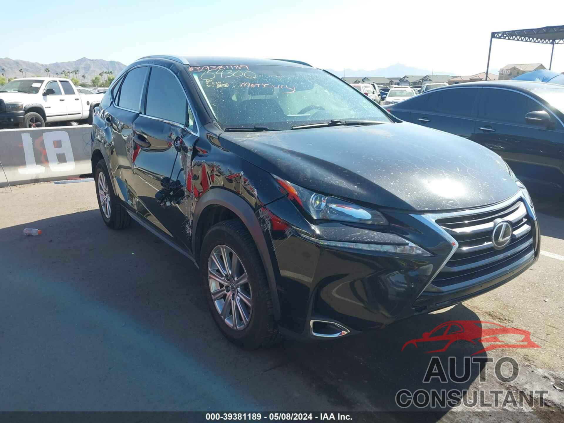 LEXUS NX 2016 - JTJYARBZ4G2045552