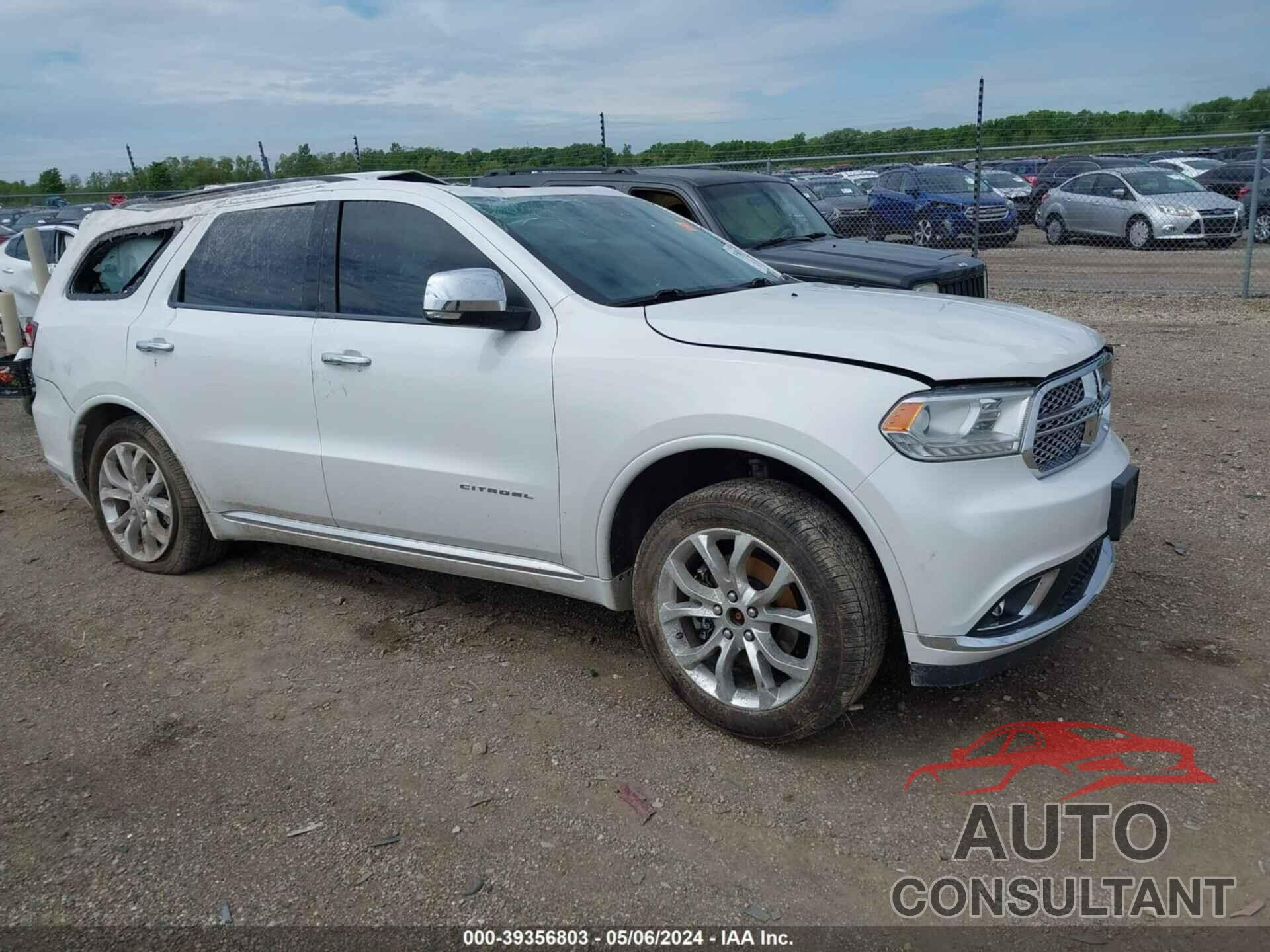 DODGE DURANGO 2017 - 1C4RDJEG6HC907353