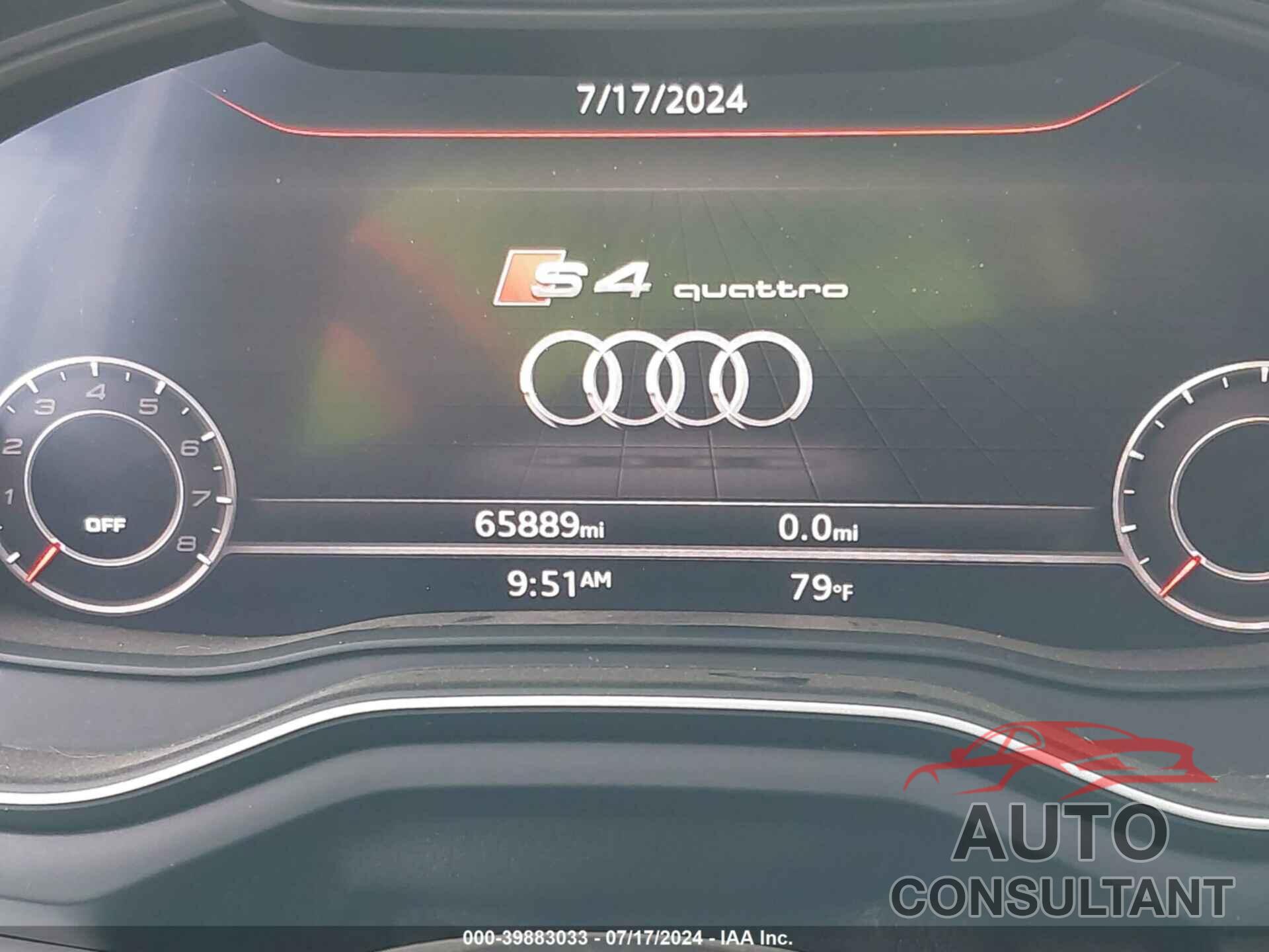 AUDI S4 2018 - WAUB4AF43JA015291