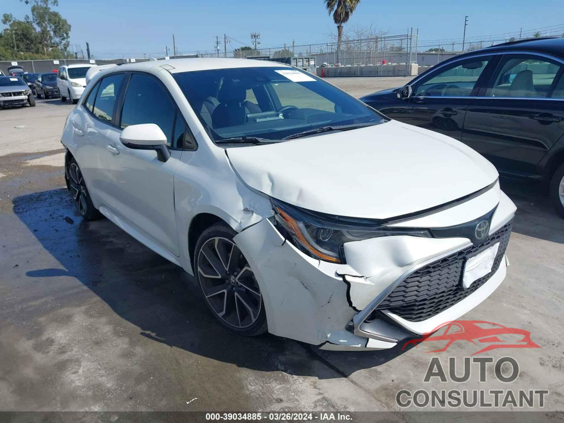 TOYOTA COROLLA 2019 - JTNK4RBE9K3024711
