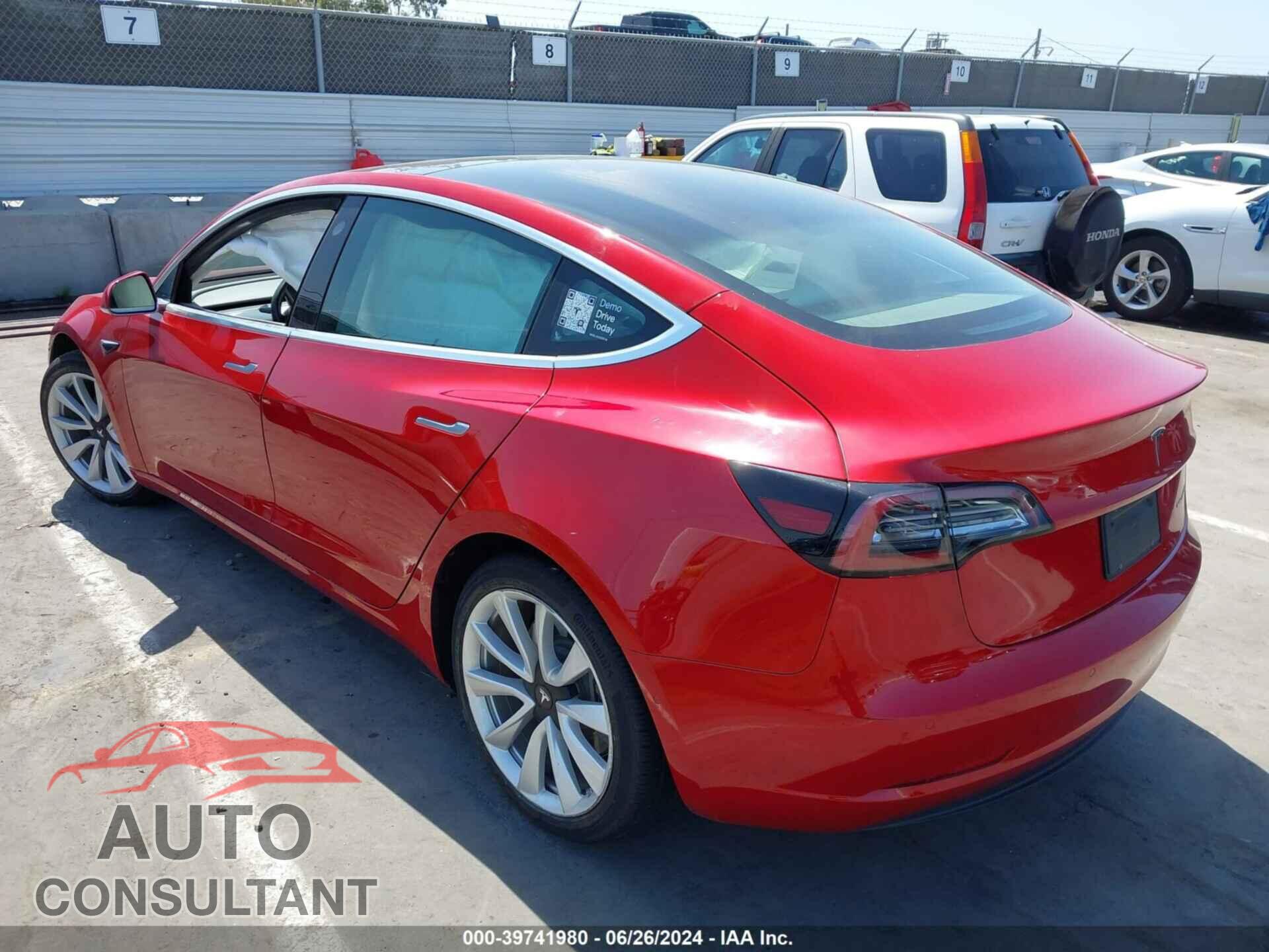 TESLA MODEL 3 2019 - 5YJ3E1EB2KF391865