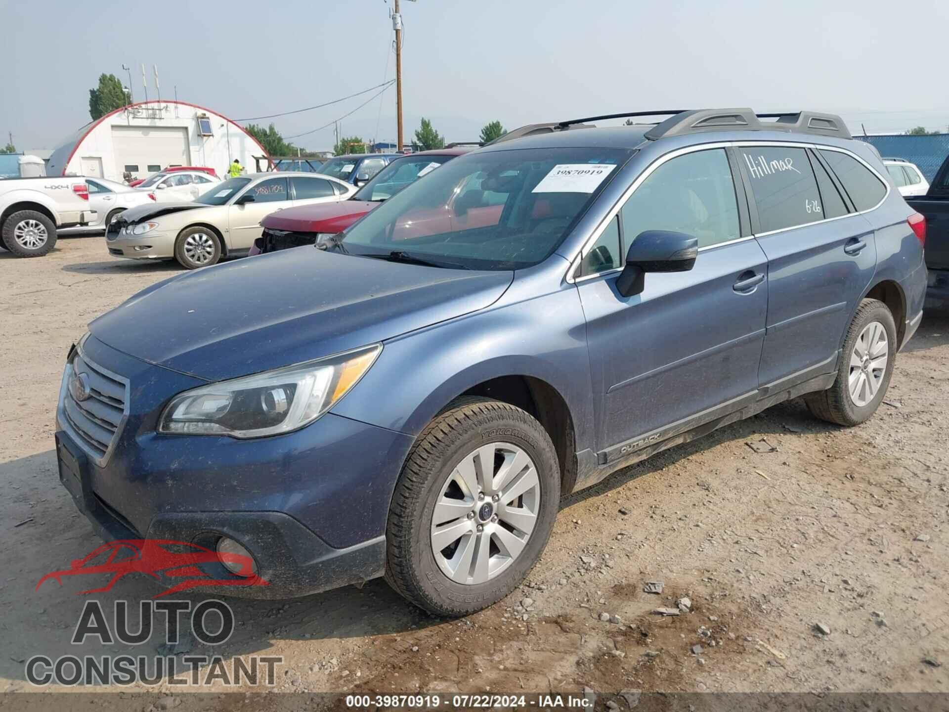 SUBARU OUTBACK 2017 - 4S4BSAFC1H3251058