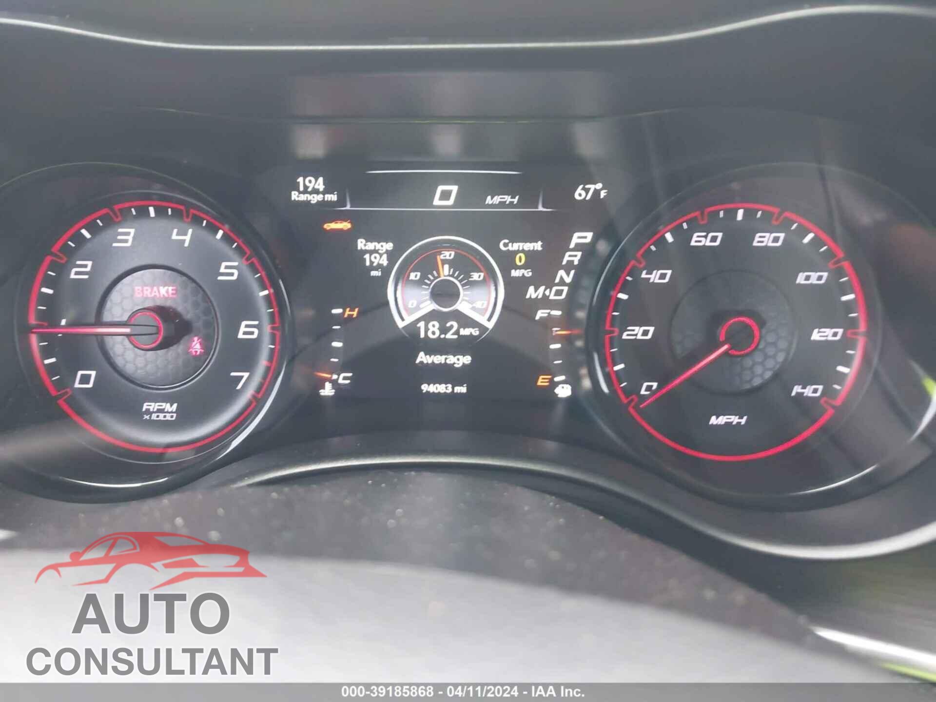 DODGE CHARGER 2017 - 2C3CDXHG2HH543941