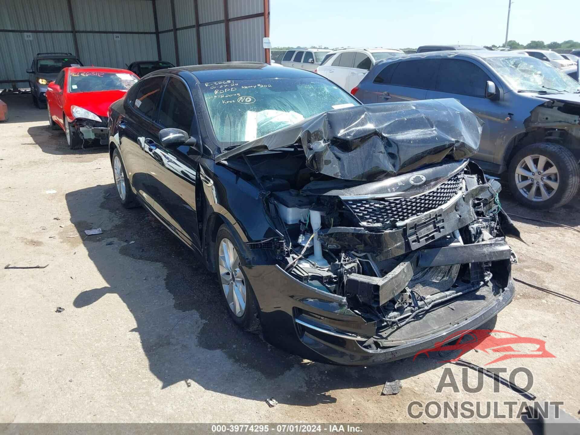 KIA OPTIMA 2018 - 5XXGU4L34JG195553