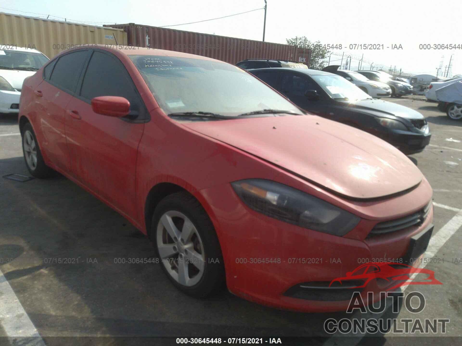 DODGE DART 2016 - 1C3CDFBA5GD717169