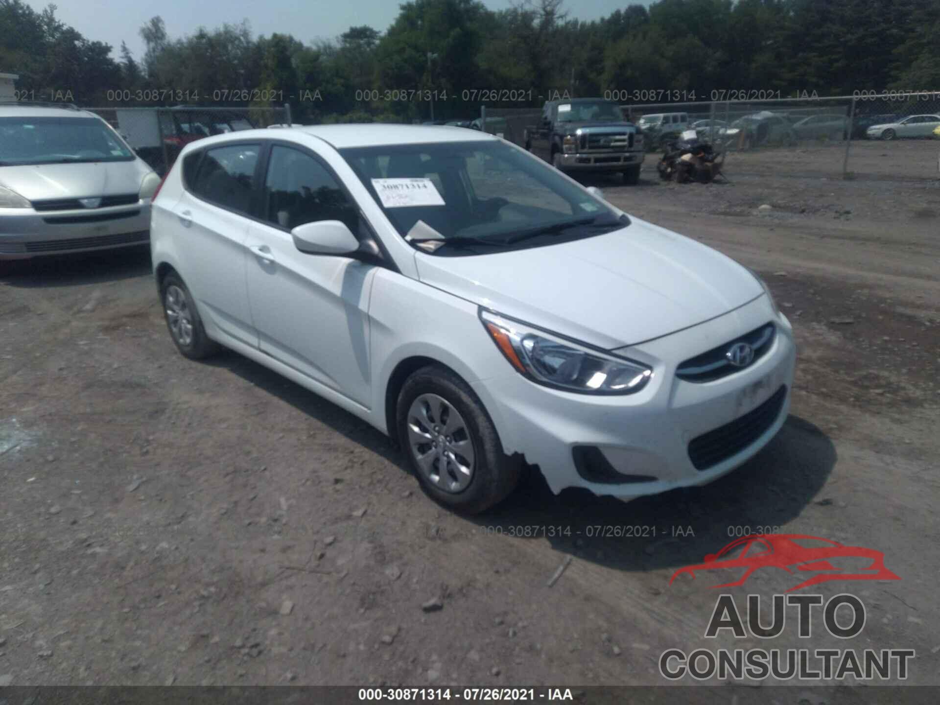 HYUNDAI ACCENT 2017 - KMHCT5AE9HU319862