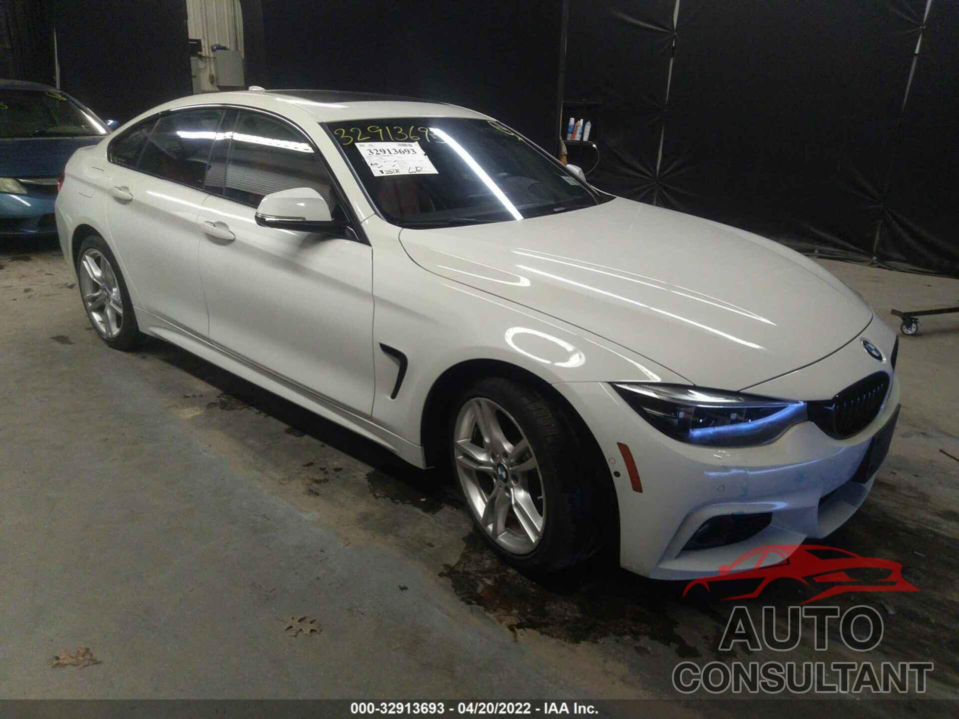 BMW 4 SERIES 2019 - WBA4J7C57KBM74496