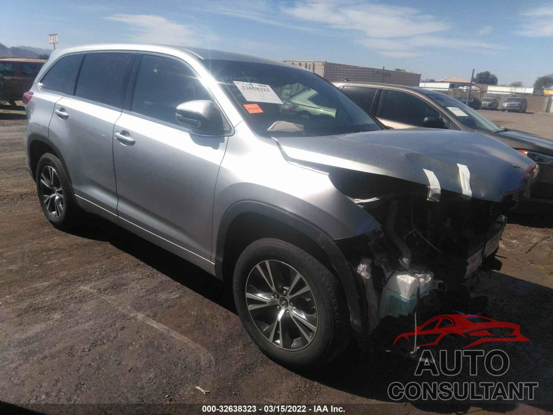 TOYOTA HIGHLANDER 2017 - 5TDZZRFH5HS199960