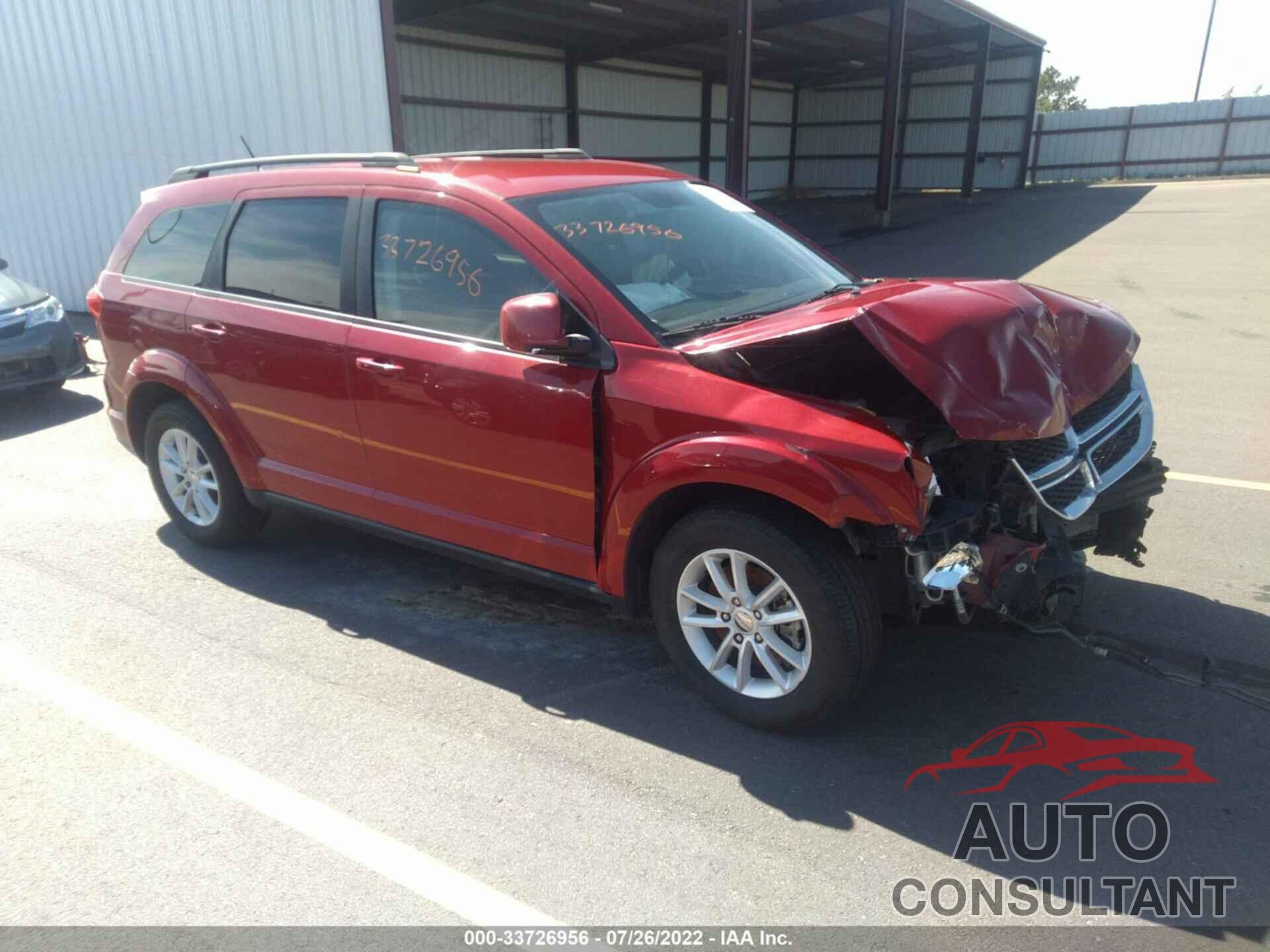 DODGE JOURNEY 2016 - 3C4PDCBB7GT202043