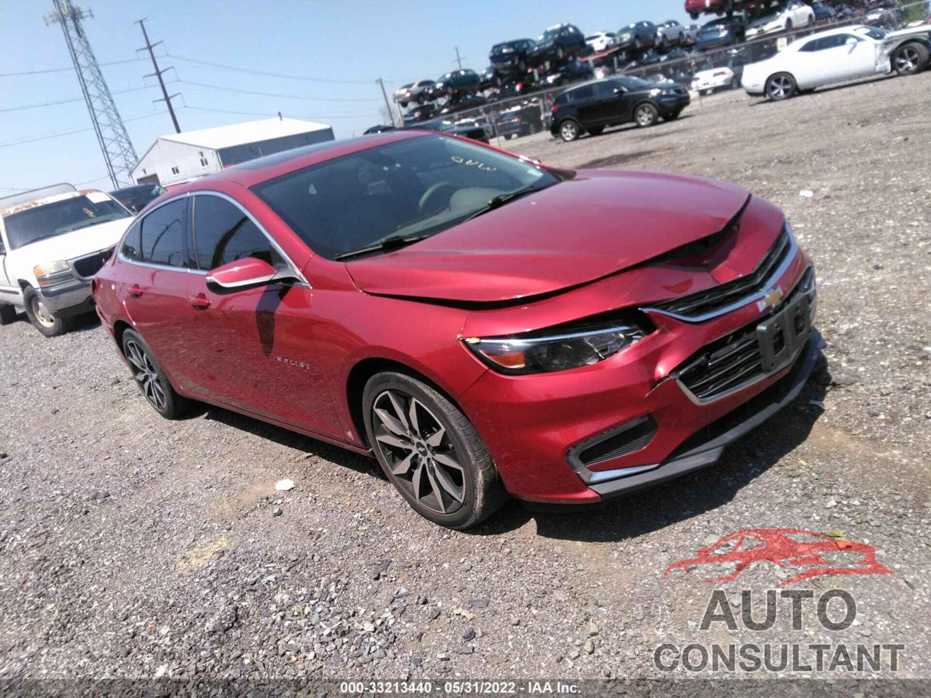 CHEVROLET MALIBU 2016 - 1G1ZE5ST3GF286701