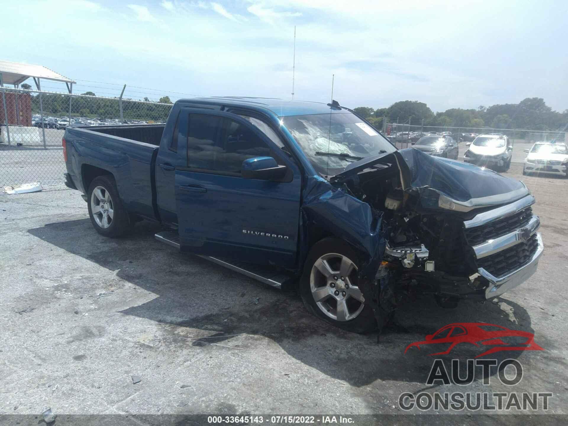 CHEVROLET SILVERADO 1500 2017 - 1GCRCREC9HZ273418