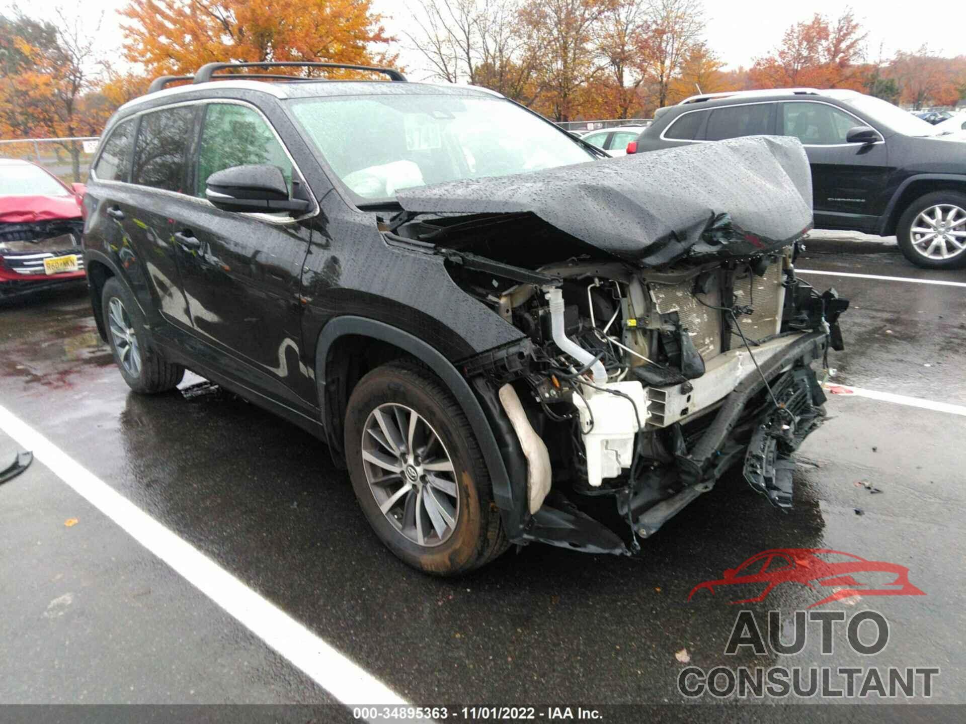 TOYOTA HIGHLANDER 2018 - 5TDJZRFH1JS532030