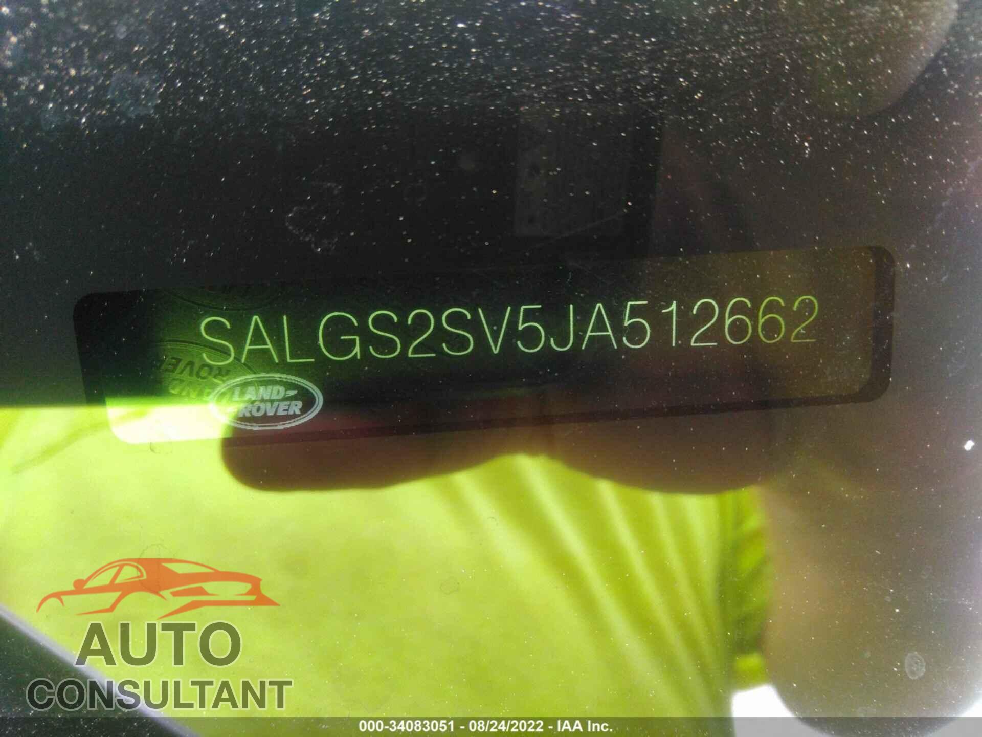 LAND ROVER RANGE ROVER 2018 - SALGS2SV5JA512662