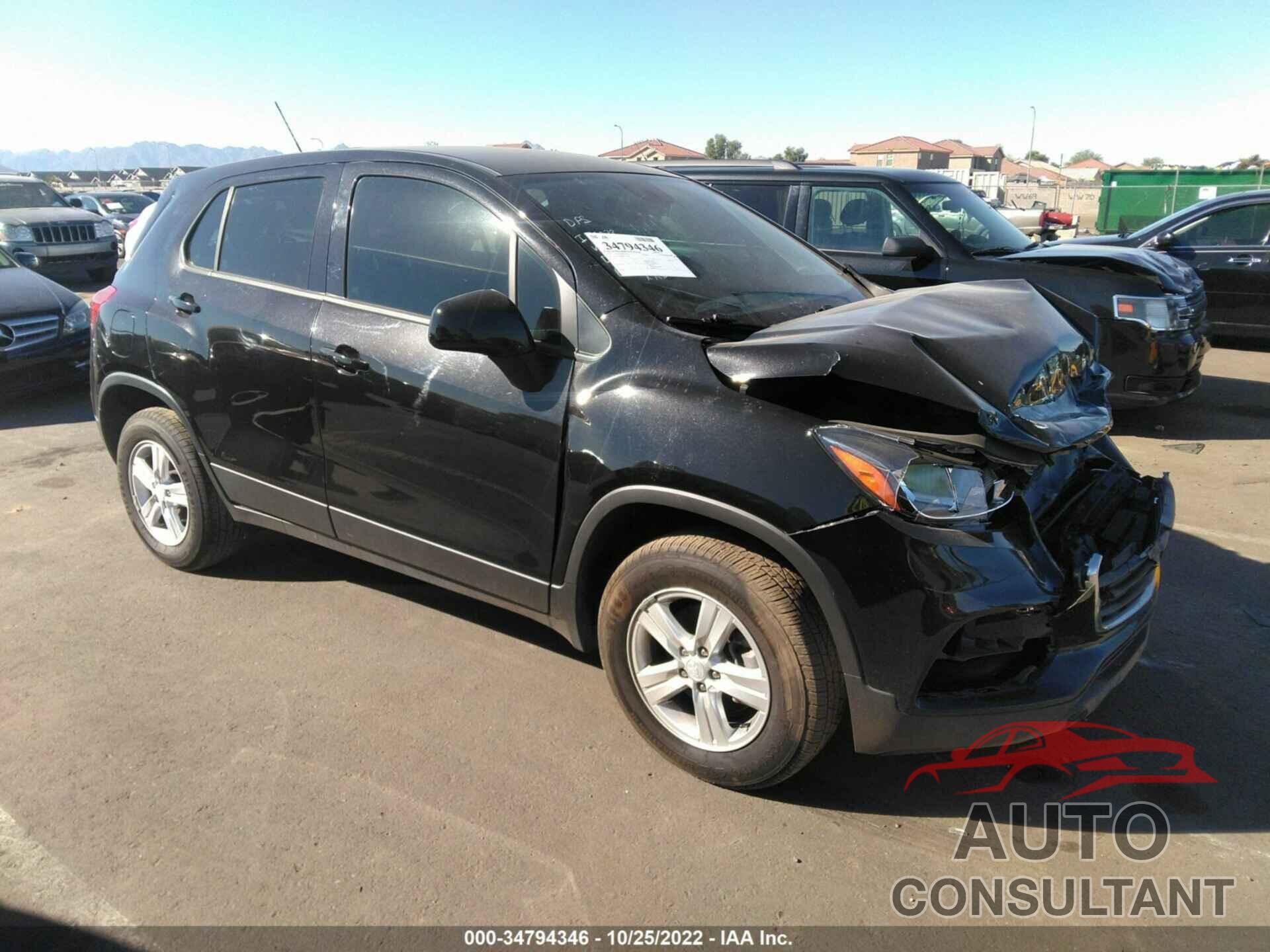 CHEVROLET TRAX 2020 - 3GNCJNSB2LL130172