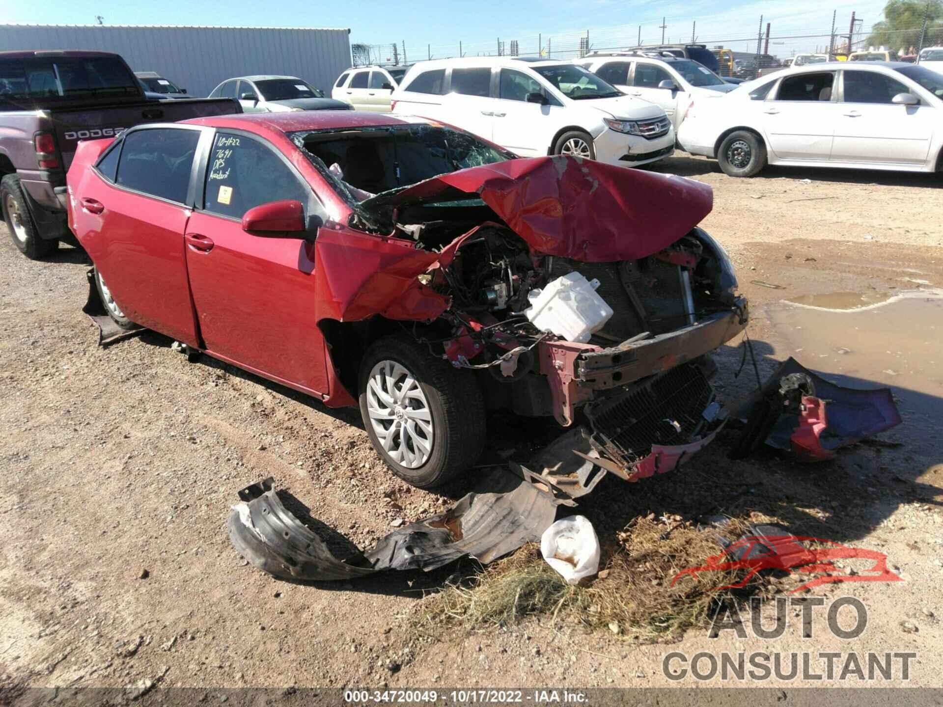 TOYOTA COROLLA 2017 - 5YFBURHE4HP627691