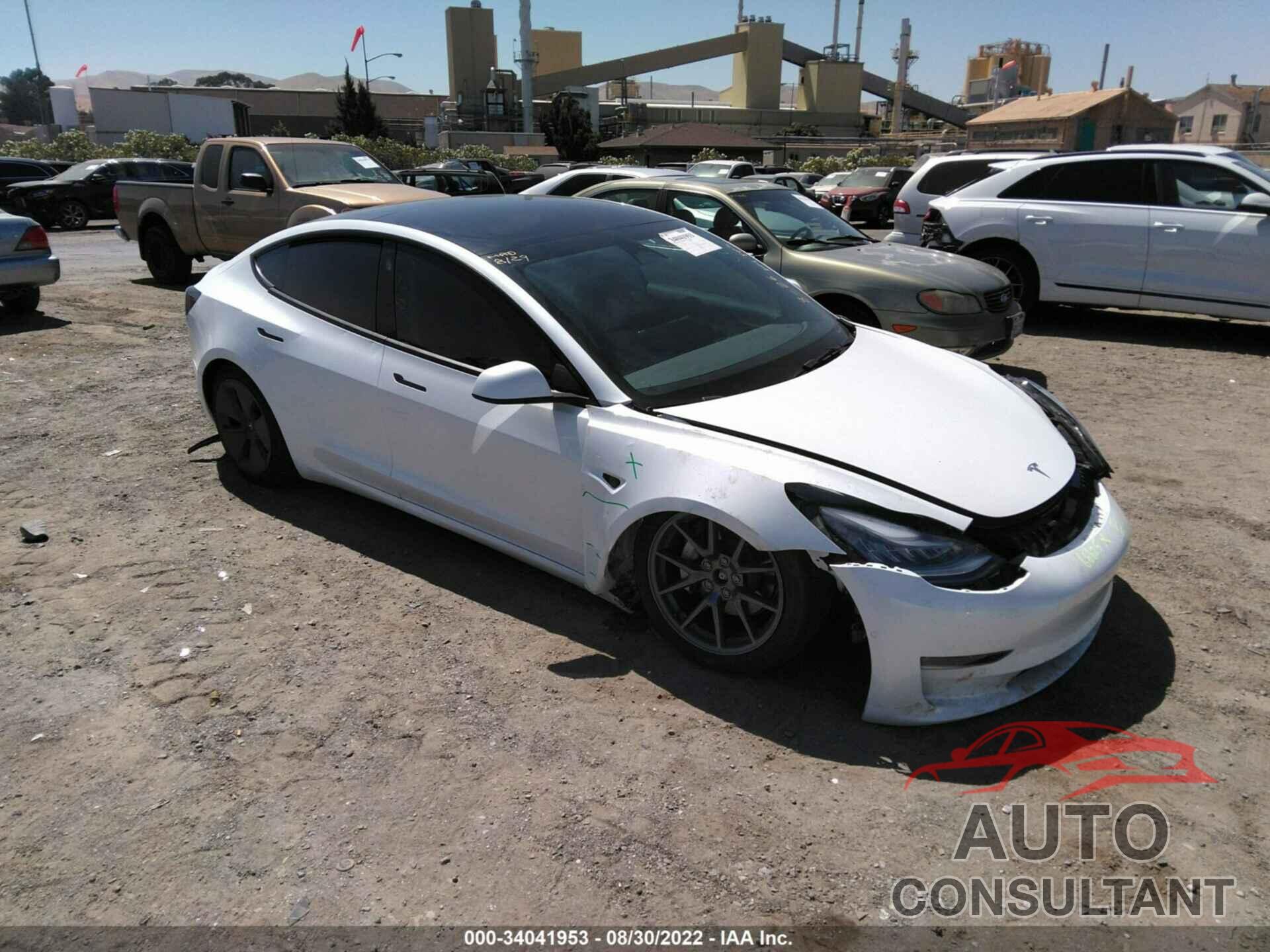 TESLA MODEL 3 2022 - 5YJ3E1EBXNF250465
