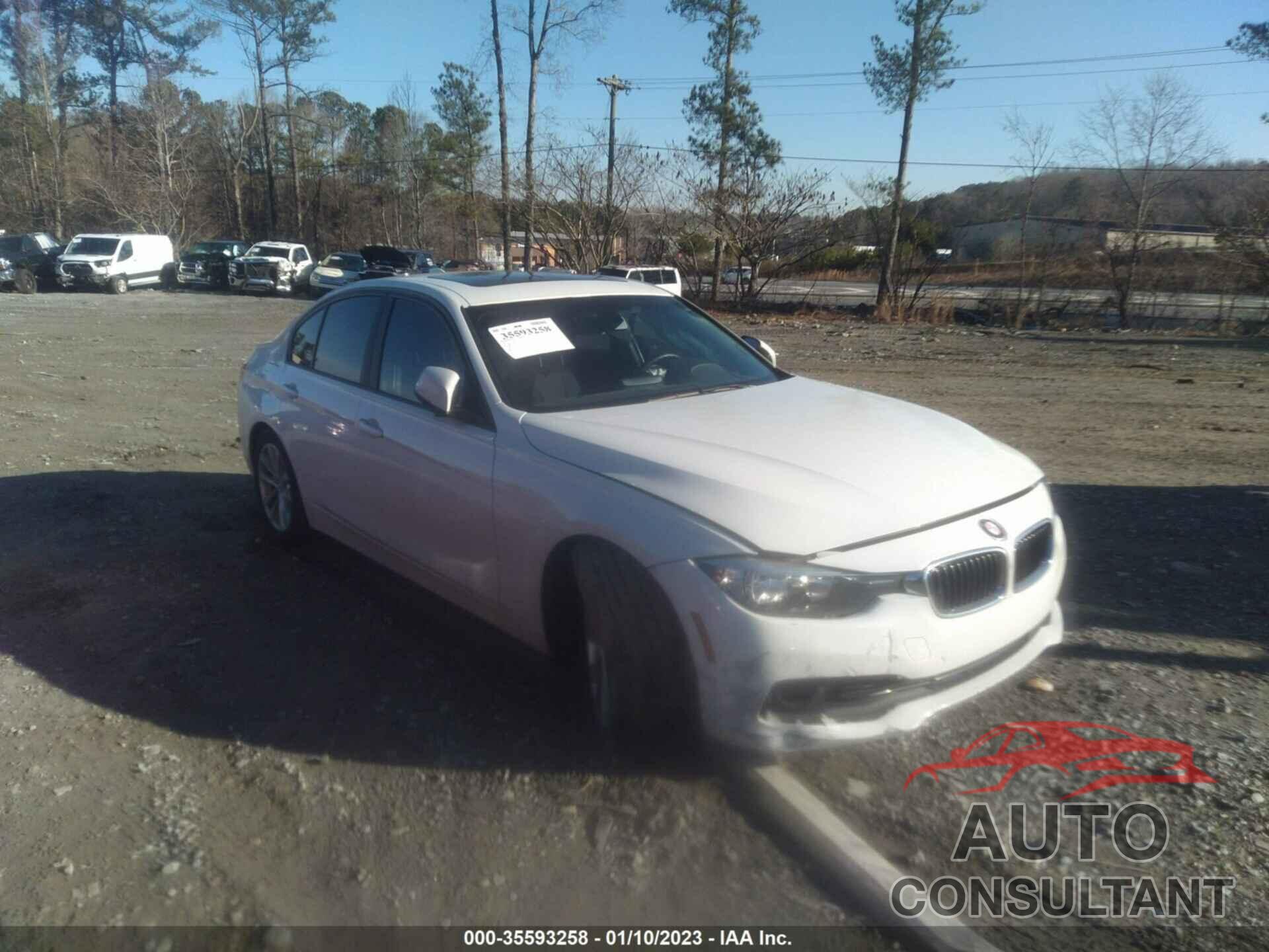 BMW 3 SERIES 2017 - WBA8E1G52HNU14680
